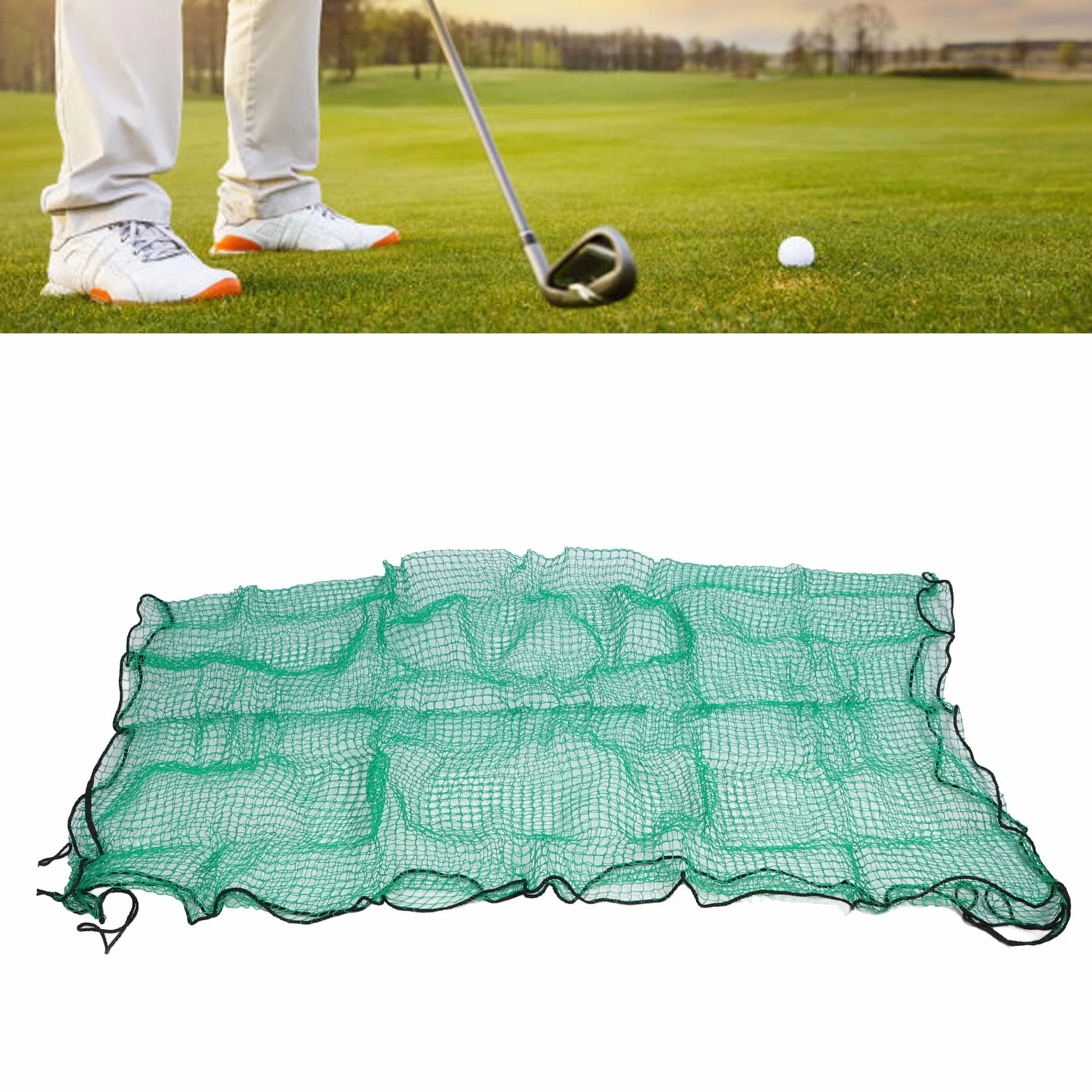 Red de Práctica de Béisbol 3x3m Polipropileno y Polietileno Verde para Campo Interior y Exterior