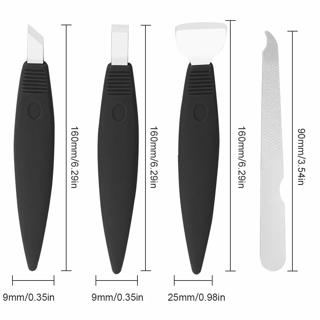Cortacallos de Acero Inoxidable Rascador de Callos Profesional Cuchillo de Pedicura