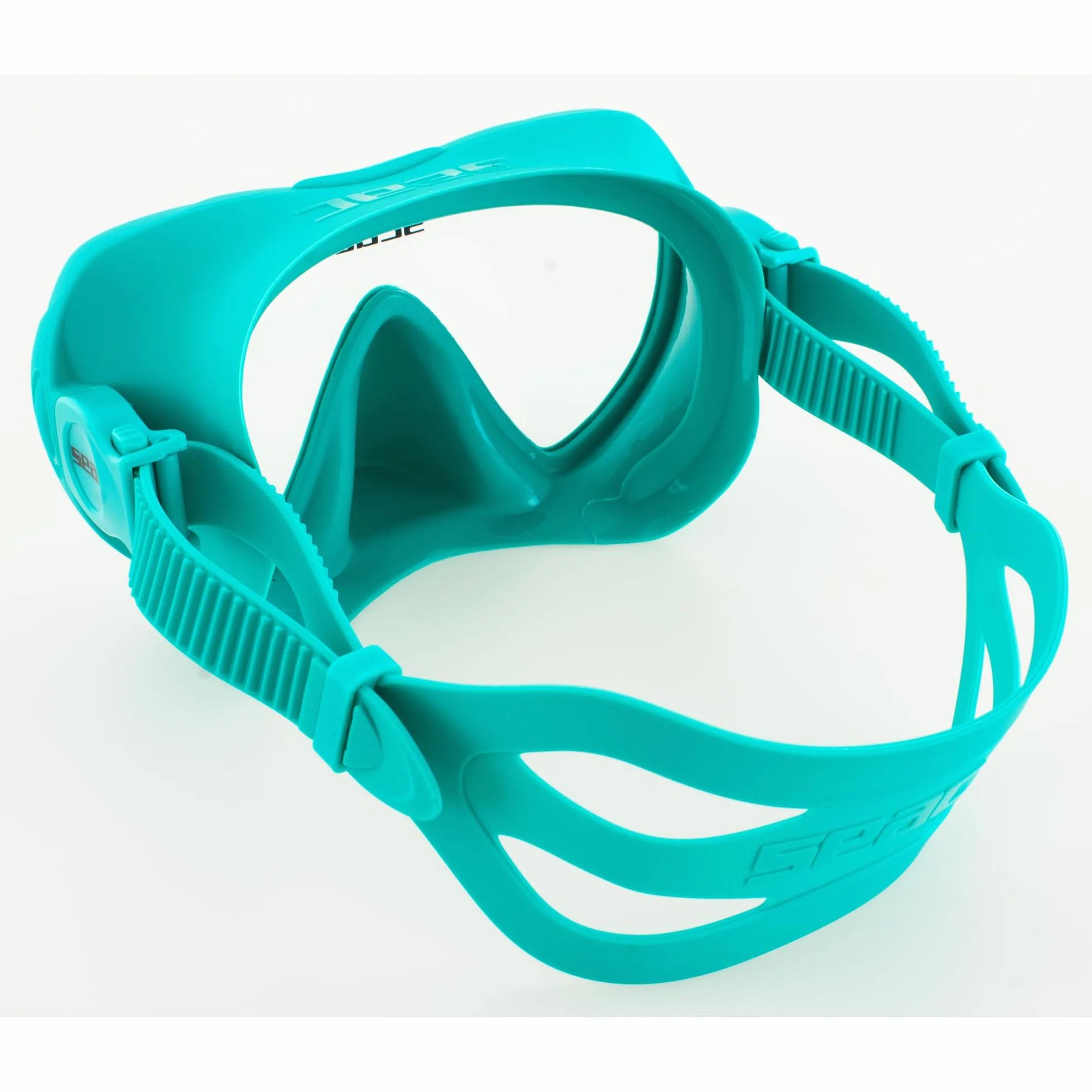 SEAC X-Frame - Máscara de Buceo Frameless de Silicona con Monolente de Vidrio Templado | Visión Nítida y Estabilidad Bajo el Agua, Volumen Reducido | para Buceo y Snorkel – Made in Italy