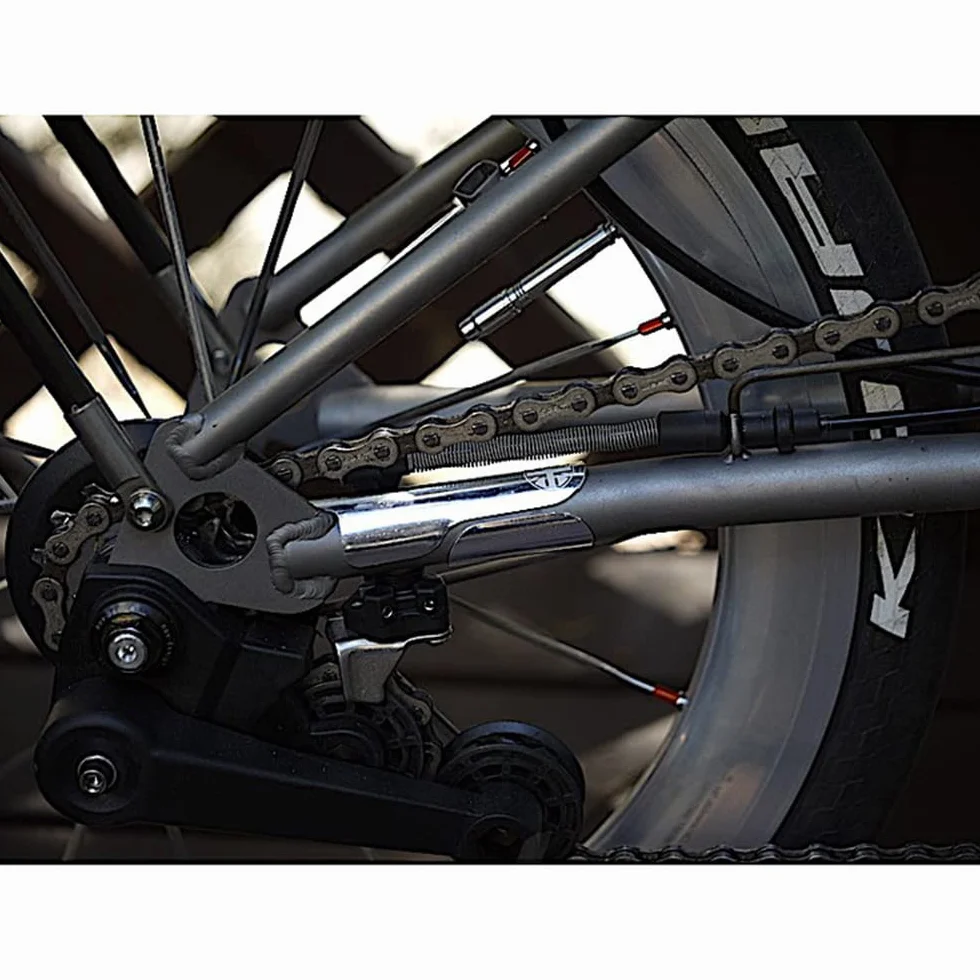 Pegatinas de aleación de aluminio BMX para brompton pegatina Horquilla soporte inferior horquilla trasera evita la fricción para brompton proteger (negro)
