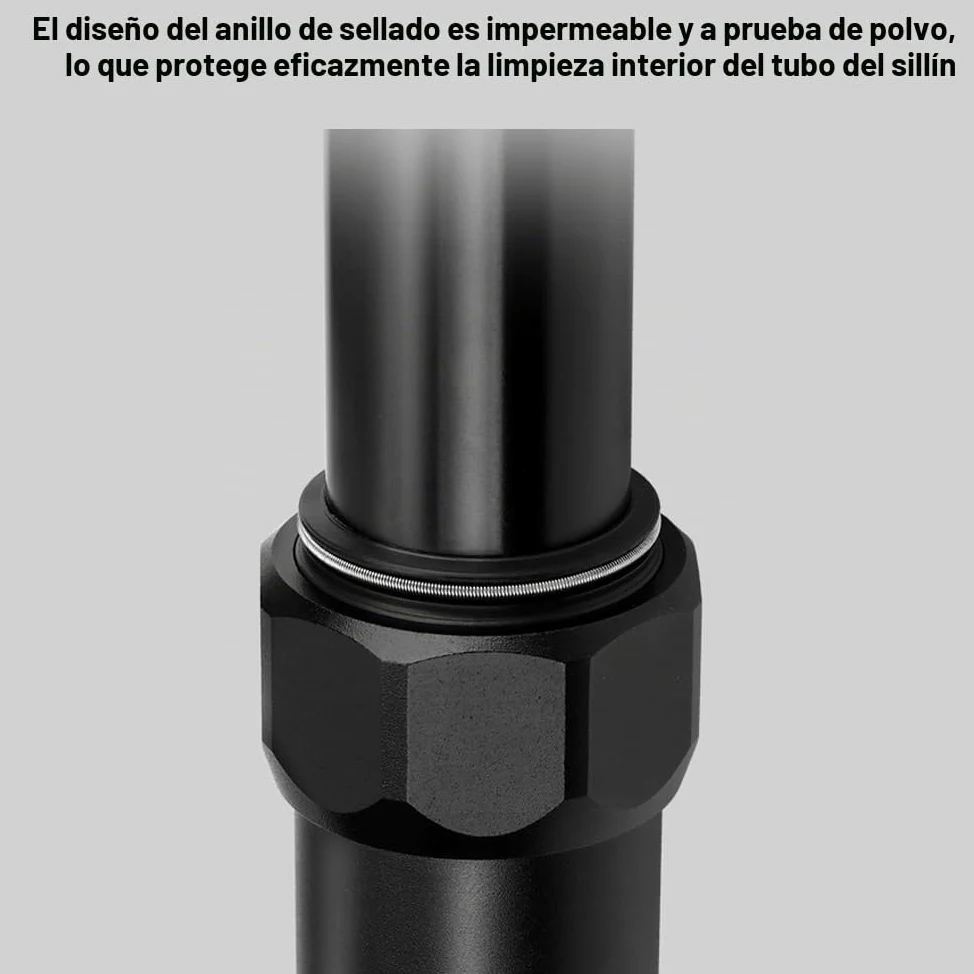 Tija de sillín telescópica para Bicicleta, Tubo de sillín de Bicicleta de Altura Ajustable de 30,9/31,6mm, tija de sillín hidráulica de aleación de Aluminio, Accesorio para Ciclismo