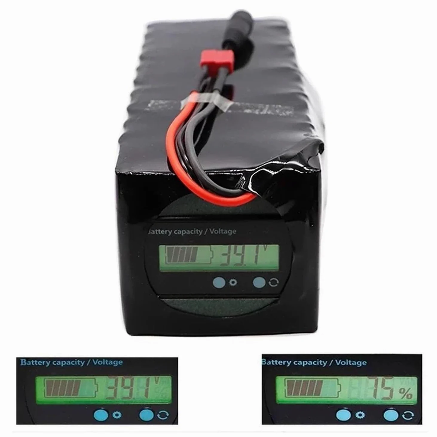 Batería For Bicicleta Eléctrica De 24 V, 50 Ah, For 6S4P Con Tablero Protección BMS Cargador For Motor Scooter Eléctrico 100 W - 500 XT60,24V(T)