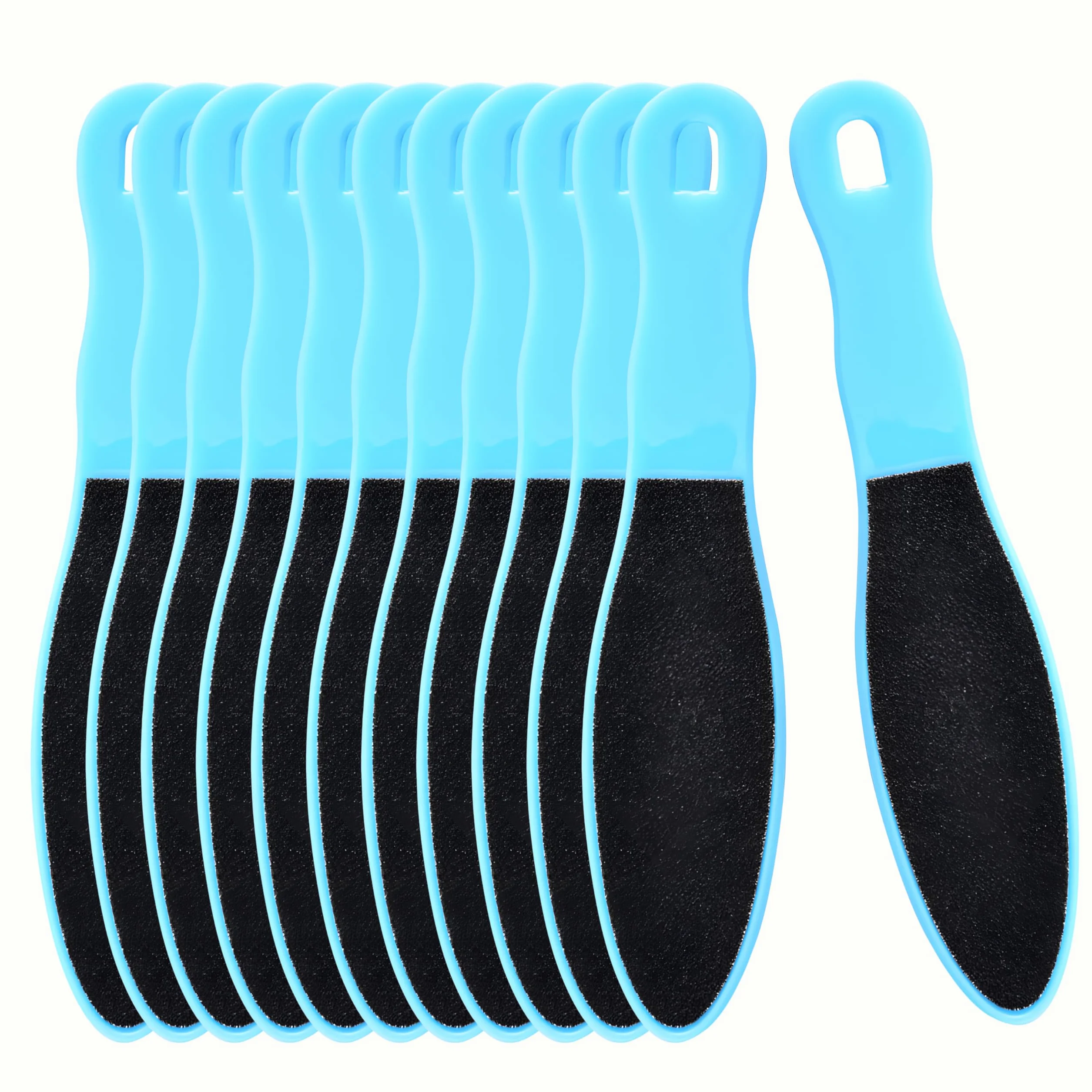 Set de 12 limas para pies de doble cara 16x3,5 cm quitacallos reutilizable