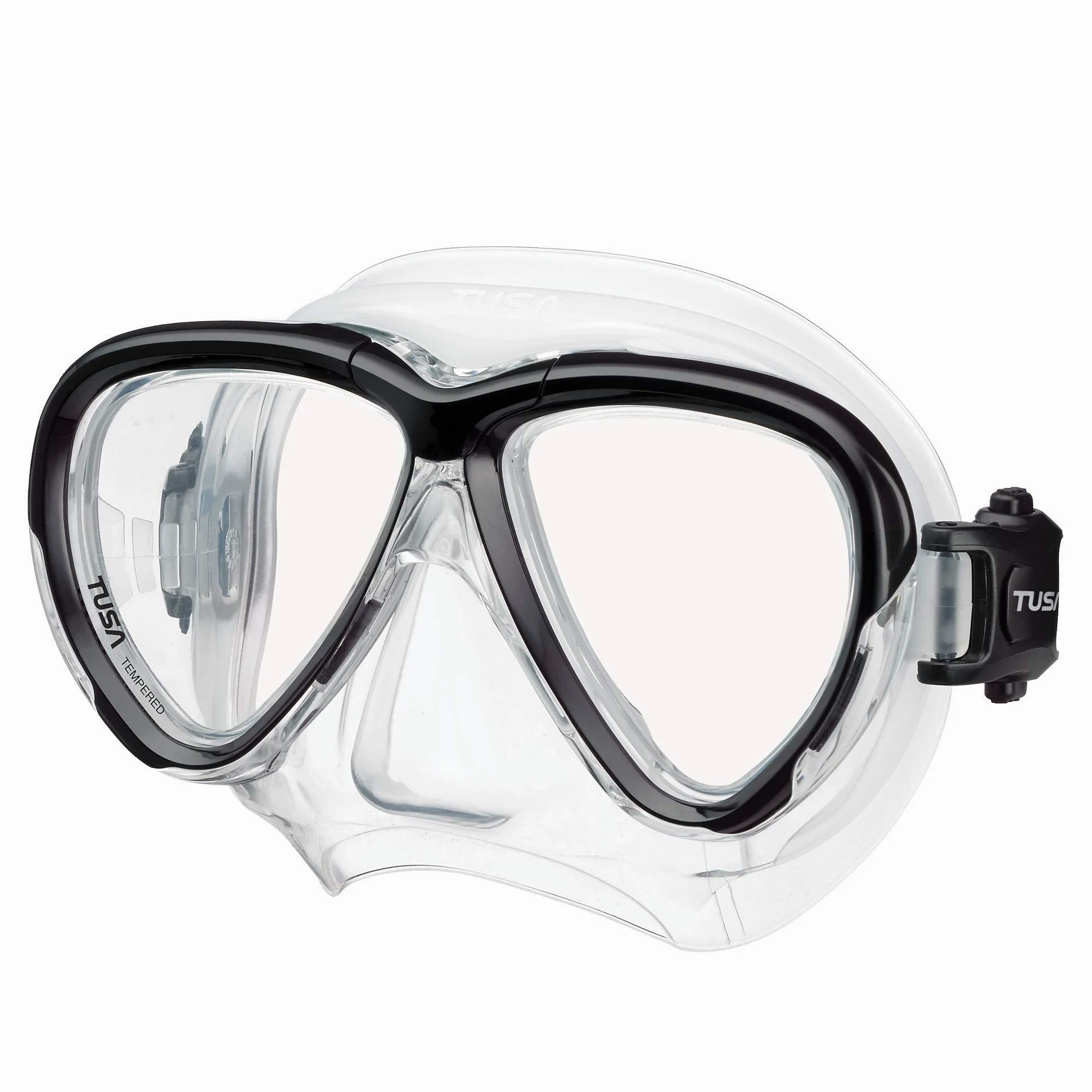 TUSA M-2004 Intega - Mascarilla de buceo, color negro