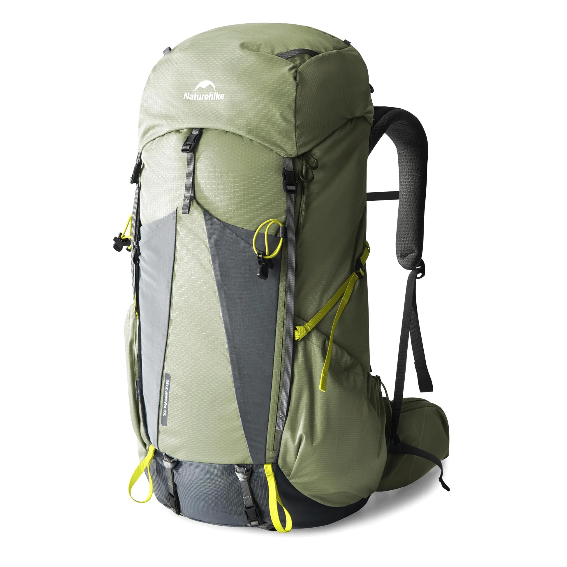 Naturehike Seek Wind Mochila de 35 L/65 L, mochila de trekking para hombre y mujer, mochila de senderismo, mochila de viaje impermeable, mochila con funda para lluvia para camping, ciclismo