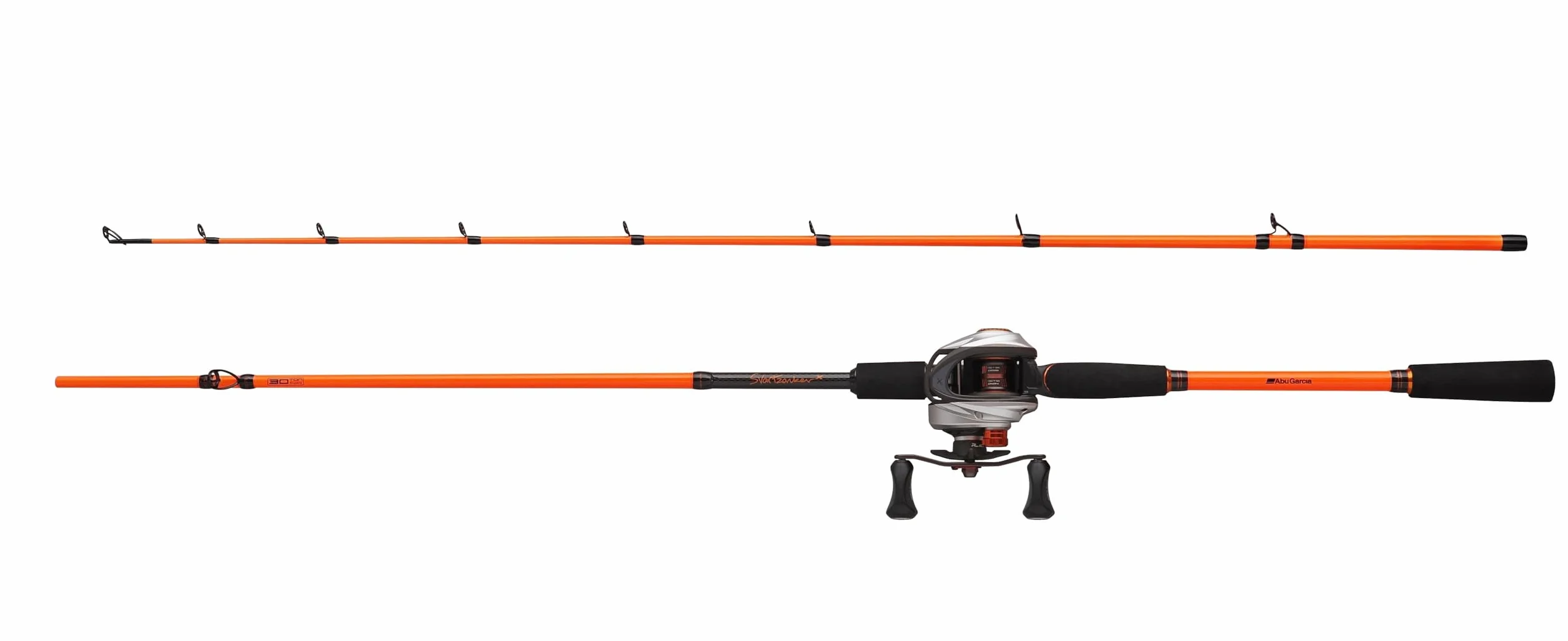 Abu Garcia Svartzonker® X Casting Combo | Set de caña y Carrete para Pesca de Lucio depredador | Caña de acción rápida de Carbono 30T | Equipo de Pesca en Agua Dulce y con señuelos | LP, 2,40 m