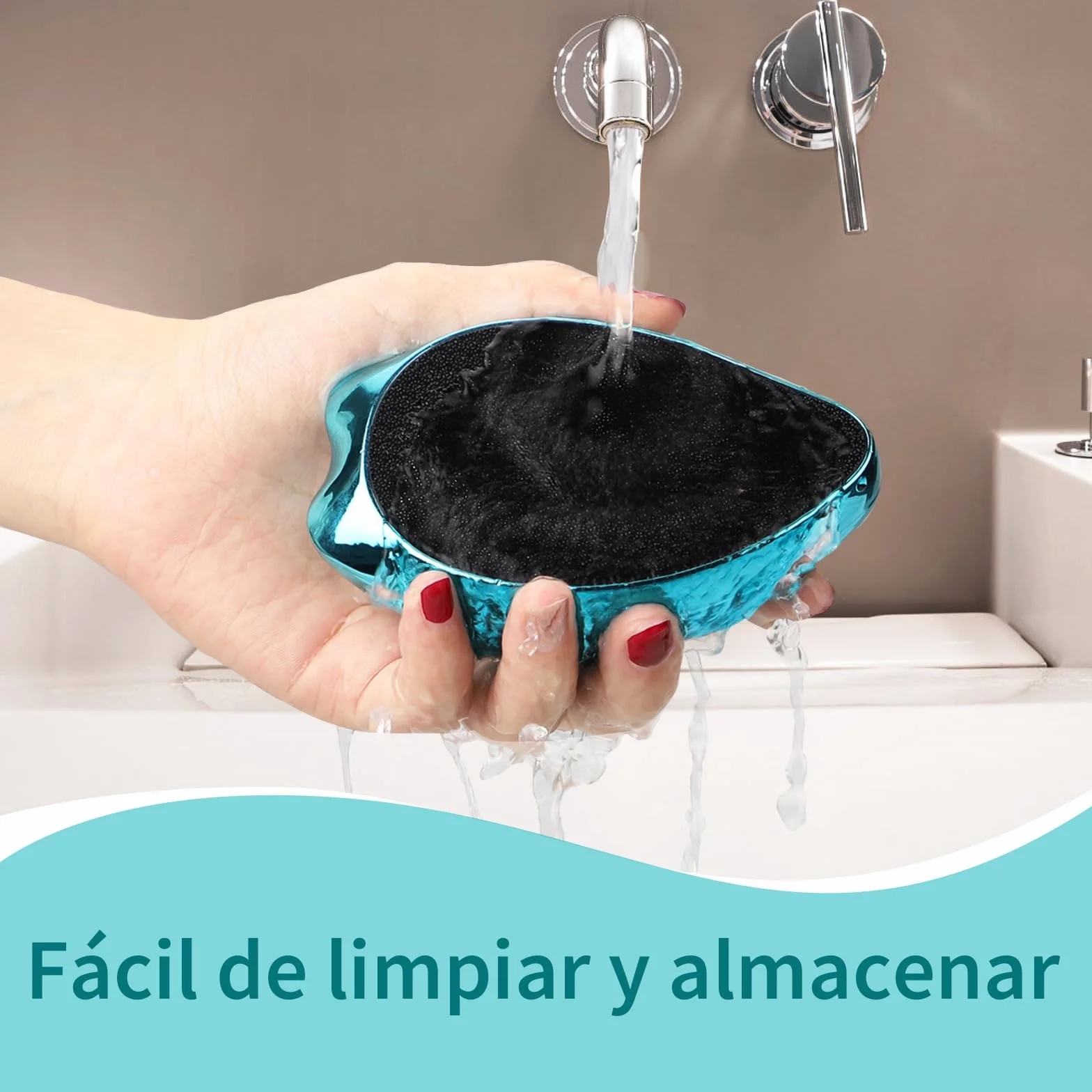 AnjoCare Lima Pies De Vidrio Nano 2en1 Removedor de Callos y Piel Muerta Profesional Raspador Portátil Pedicura
