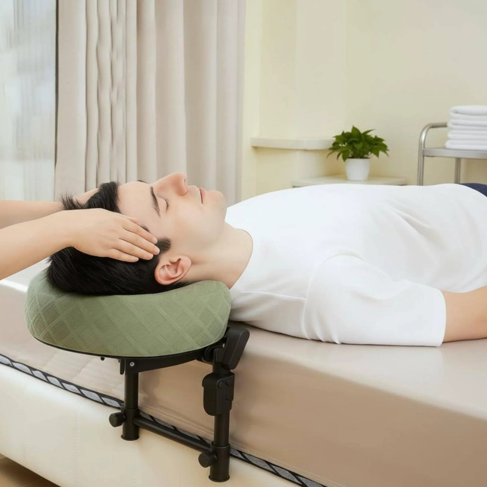 predolo Reposacabezas de Masaje Plegable Ajustable para Pacientes Postoperatoria Ocular