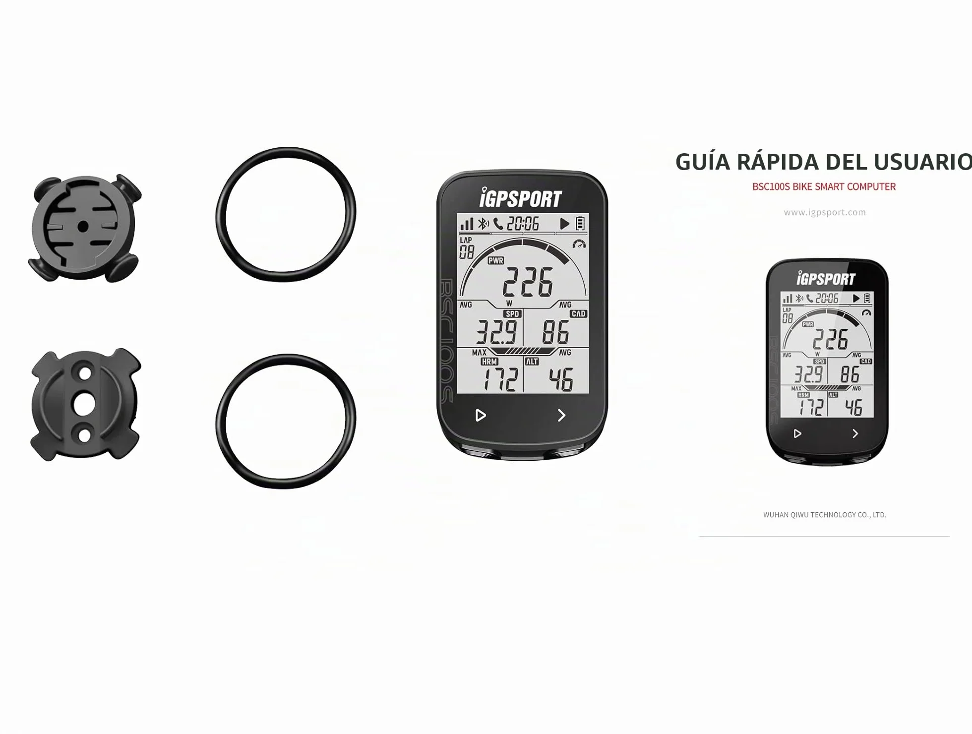 iGPSPORT Ciclocomputadores GPS Ant+ Función Ordenador inalámbrico Bicicleta Ciclismo Cuentakilometros Bici,40 Horas de duración de la batería