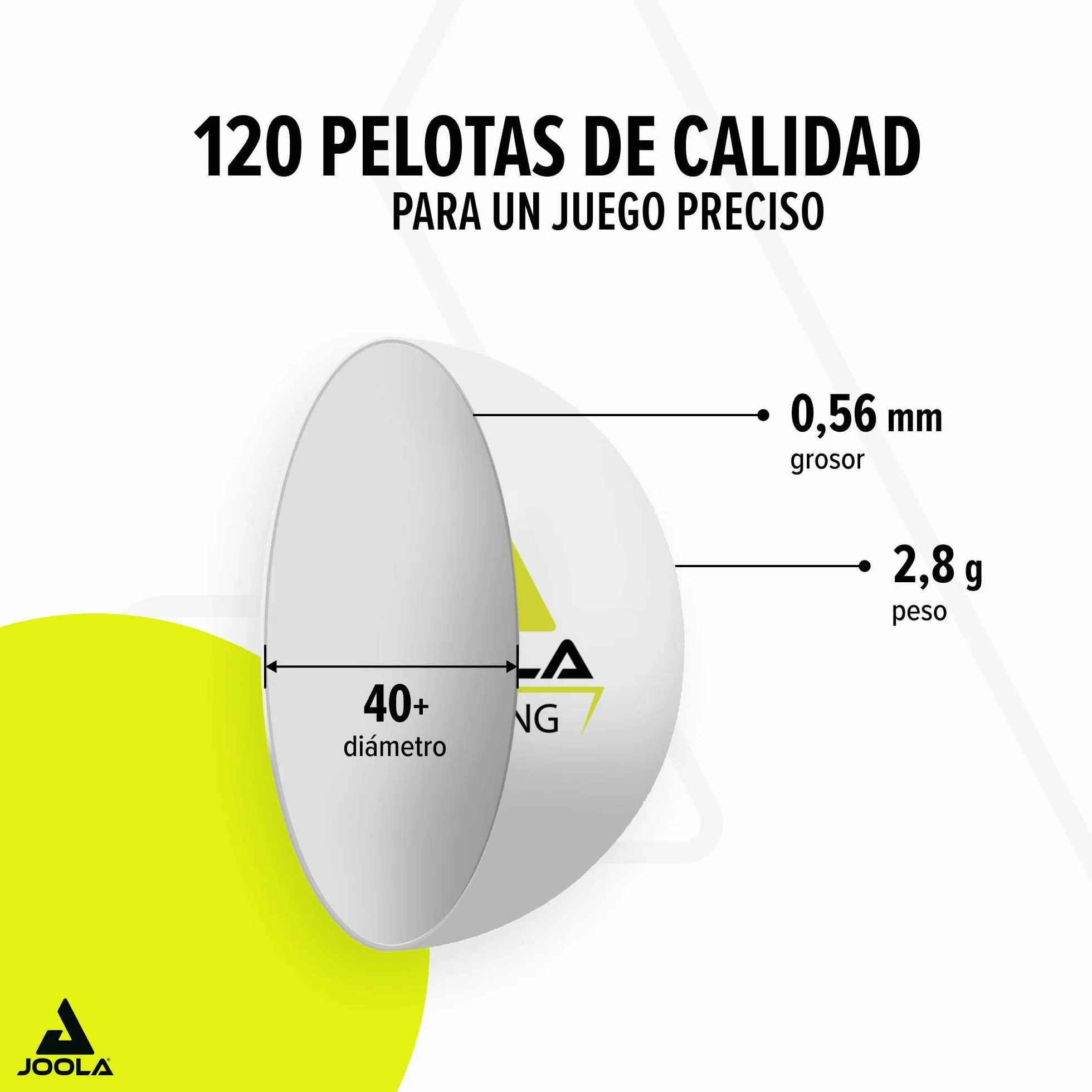 Pelota de Ping Pong Training SH 120 White