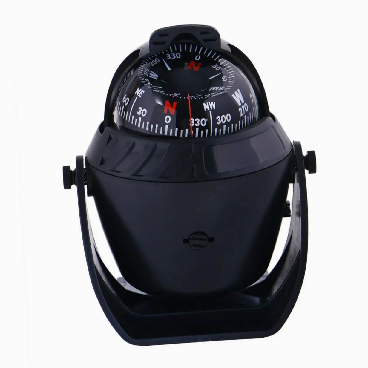 Brújula Marina Digital Iluminada 12v, ABS Negro para Barco y Mar | Brújula de Navegación, Ajuste de Declinación Magnética, para Barco y Vehículo, Electrónica Marina