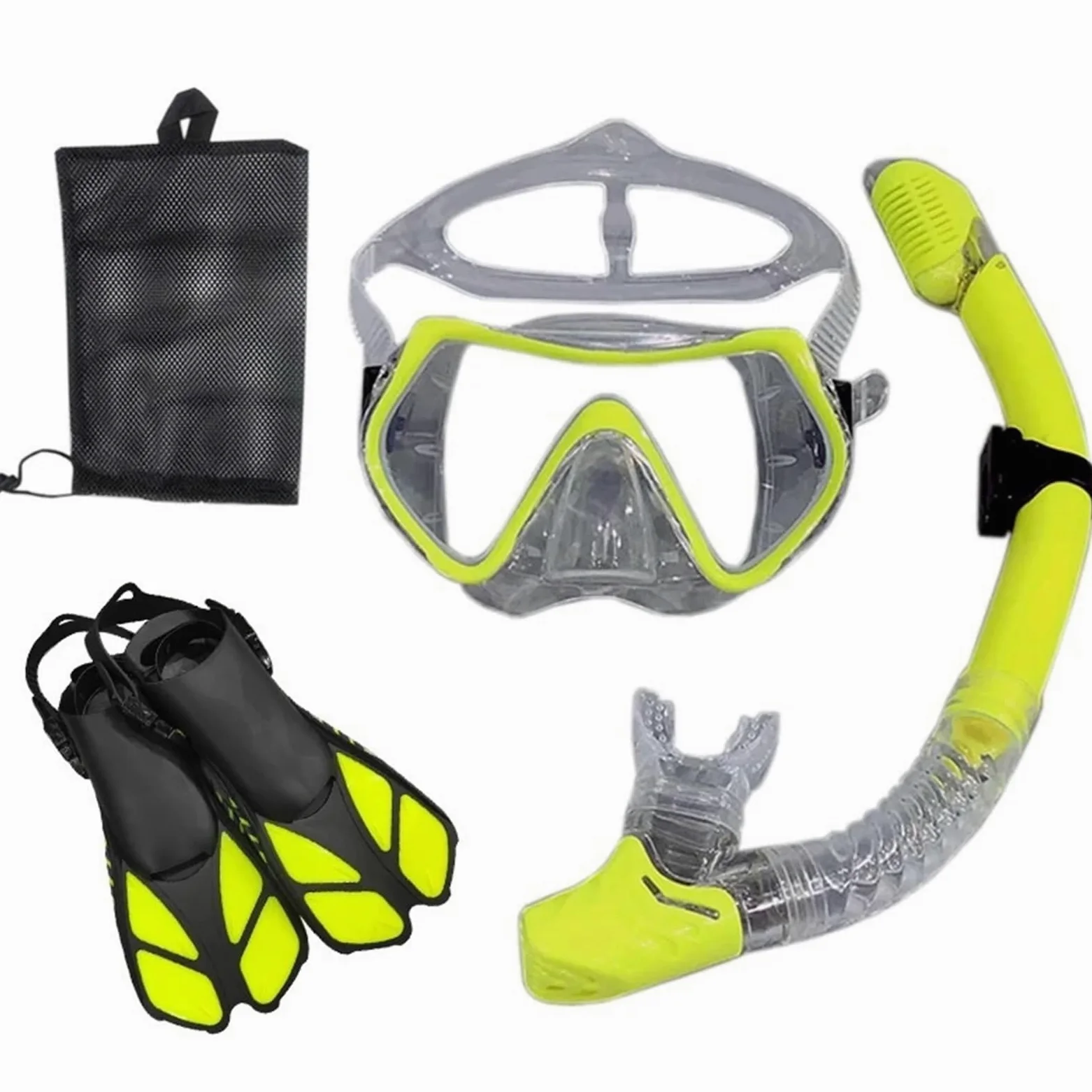 Buceo Máscara de Snorkel Máscara de Buceo y Gafas de Buceo con Tubo de respiración, Conjunto de Tubo de natación para Adultos Unisex
