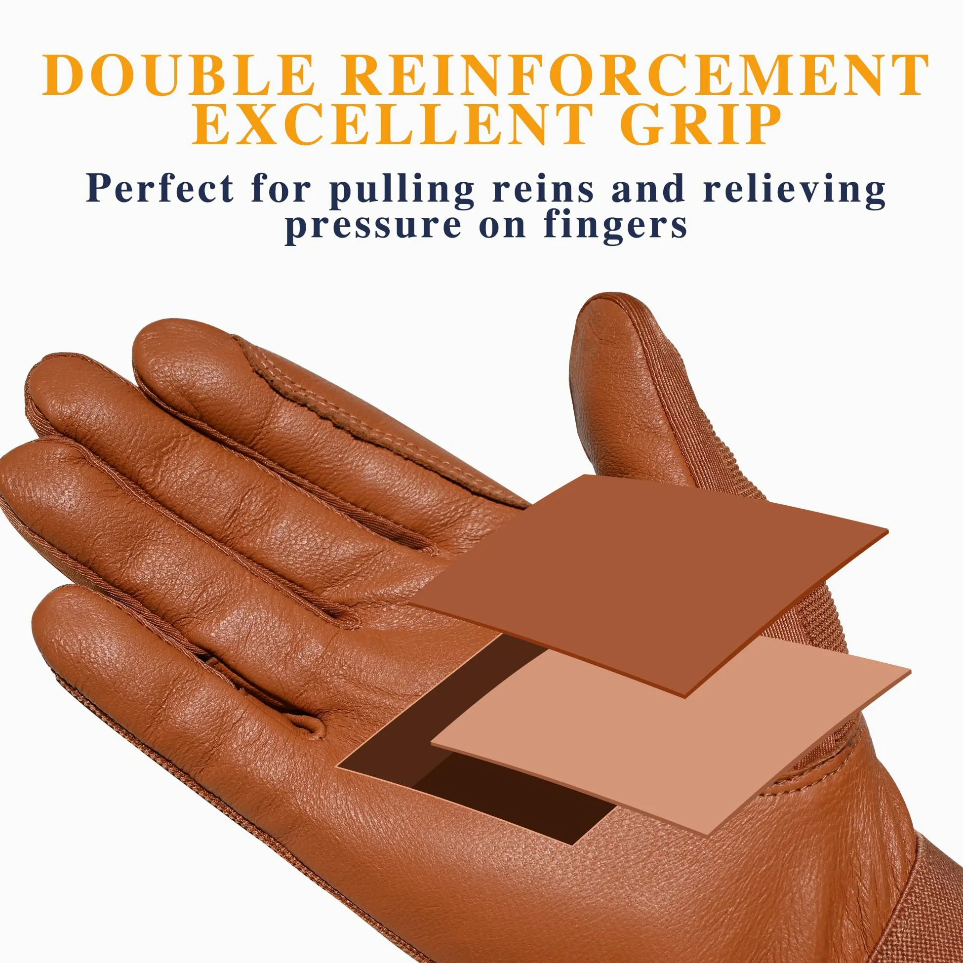 Guantes de equitación 100% de cuero aislados para mujer, guantes de equitación resistentes al viento para mujer, guantes de equitación transpirables para niñas, al aire libre, ciclismo
