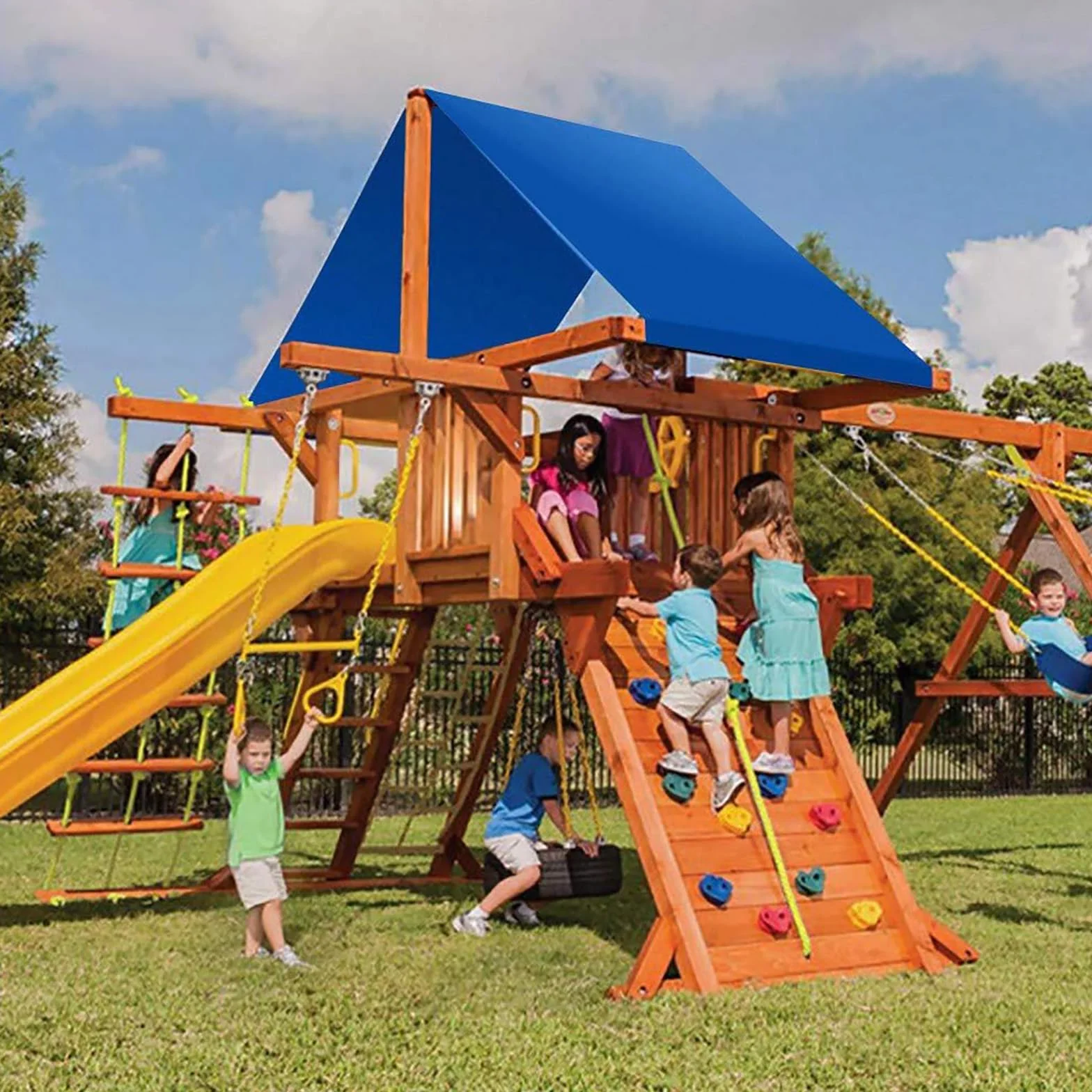 Toldo de Repuesto para Parque Infantil, Toldo de Lona de Repuesto para Niños, Toldo para Vela de Sol, Toldo para Techo de Parque Infantil, Jardín Velas de Sombra, para la Mayoría de Las Ocasiones