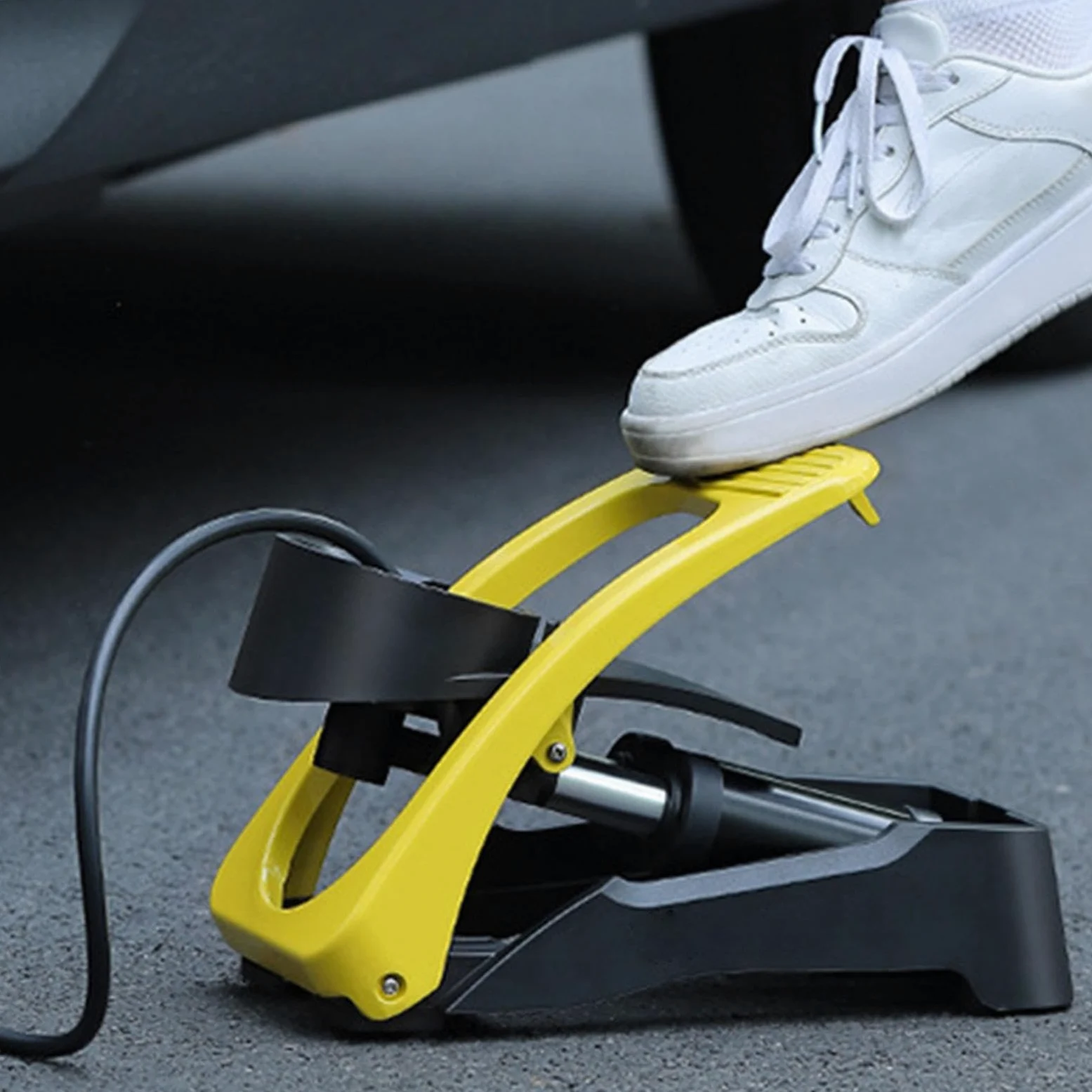 Bomba de pie – Bomba de Suelo portátil – Bomba de Aire de pie para Pelota de Ejercicio, Bomba de neumáticos de Mano, Bomba de pie para Pelotas, Piscina Inflable, Flotador | Bomba Pie Coche Motocicleta Bicicleta s Accesorios Automóvil Ciclismo Herramienta