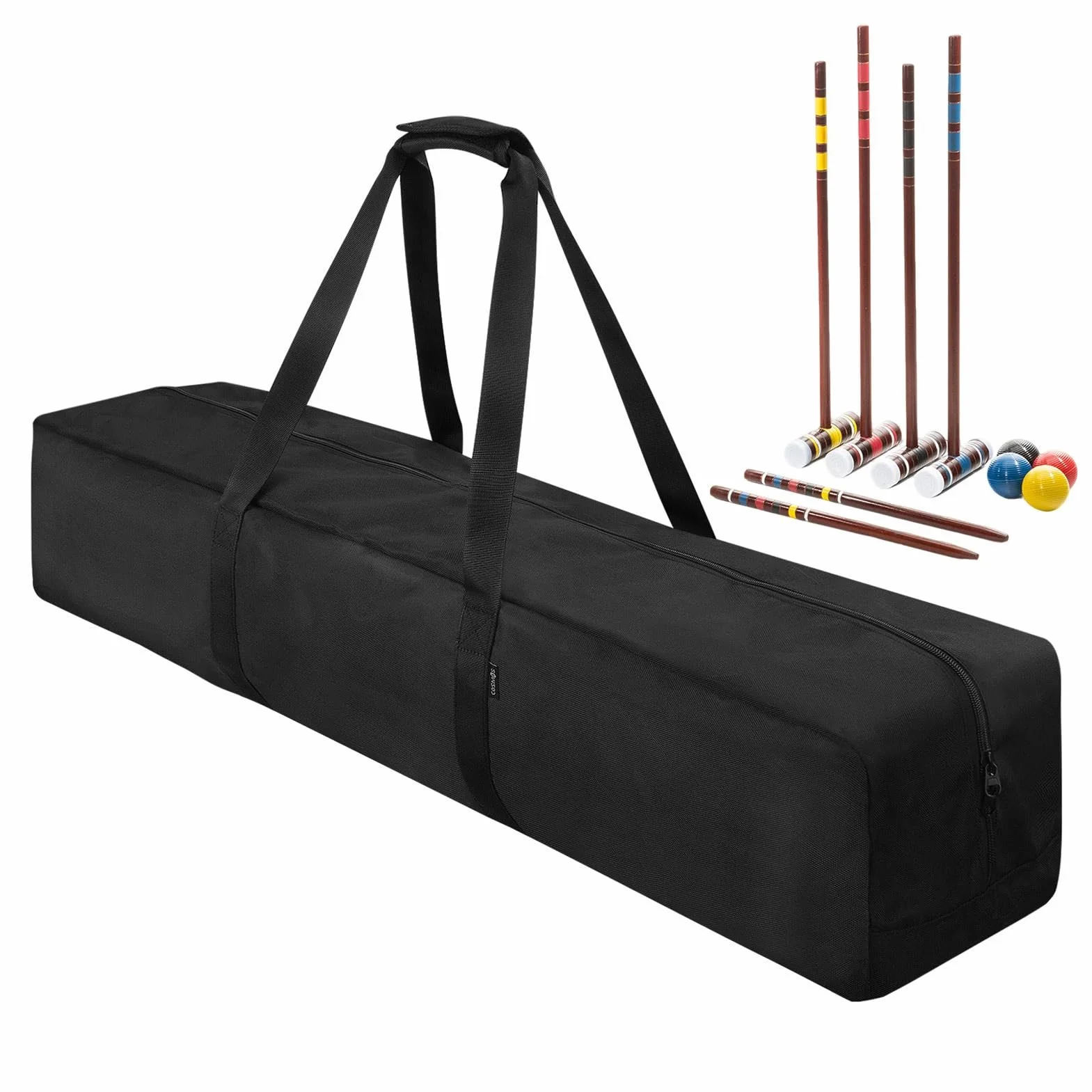 Croquet, bolsa de almacenamiento de croquet, bolsa de equipaje con cremallera, organizador de dispositivos deportivos, crocket de viaje para exteriores