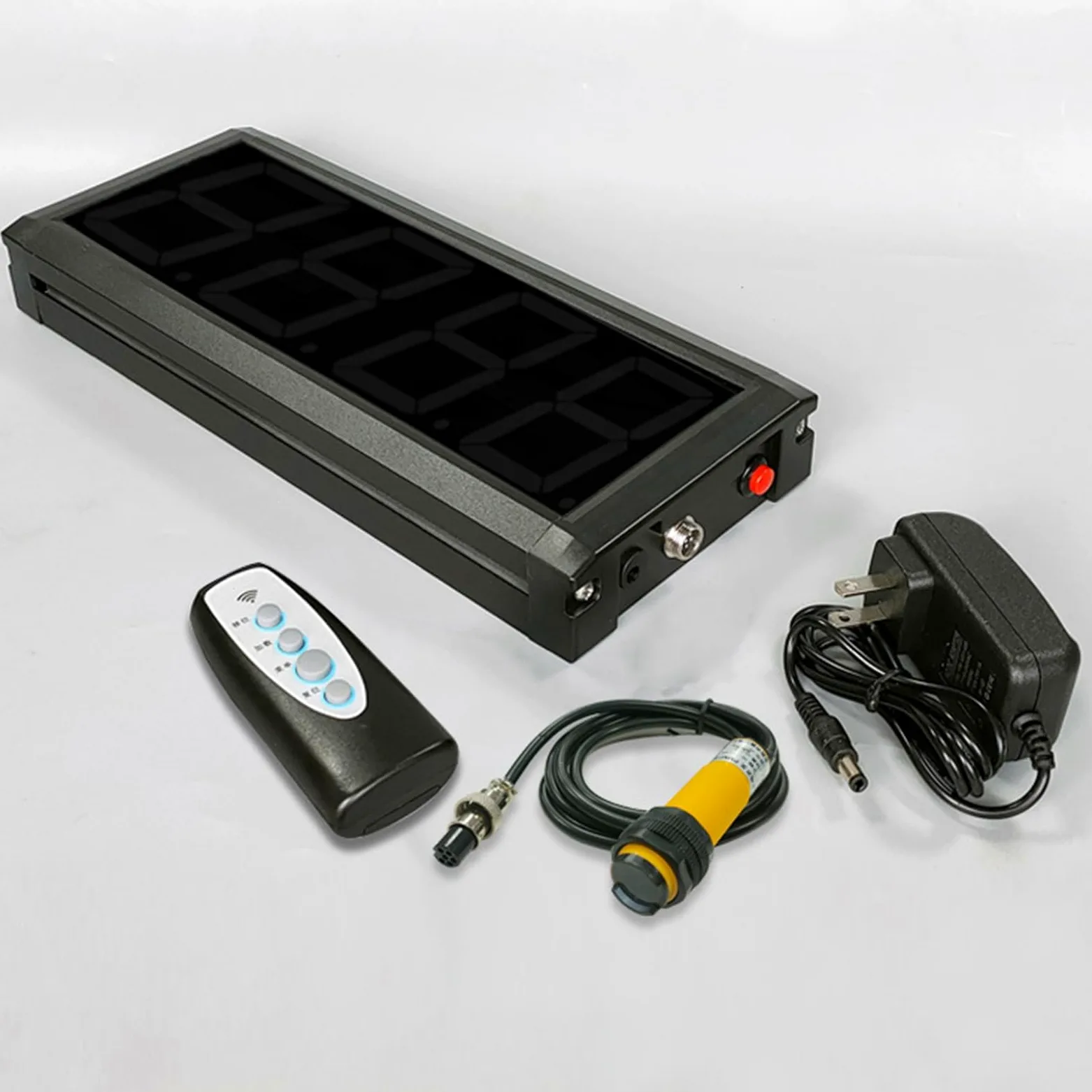 KEhtu Contador Digital LED, Contador Más-Menos De 3 Pulgadas, Contador De Visitantes De hasta 9999 Personas, para Líneas De Montaje, Cintas Transportadoras, Conteo De Flujo De Pasajeros