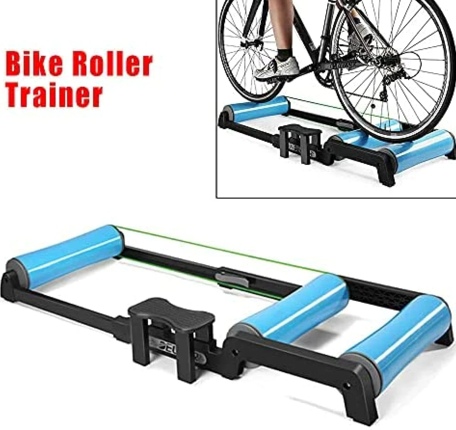 Rodillo de entrenamiento de bicicleta para bicicletas de montaña de 24 a 29 pulgadas, bicicleta estática profesional de interior, unisex, para fitness
