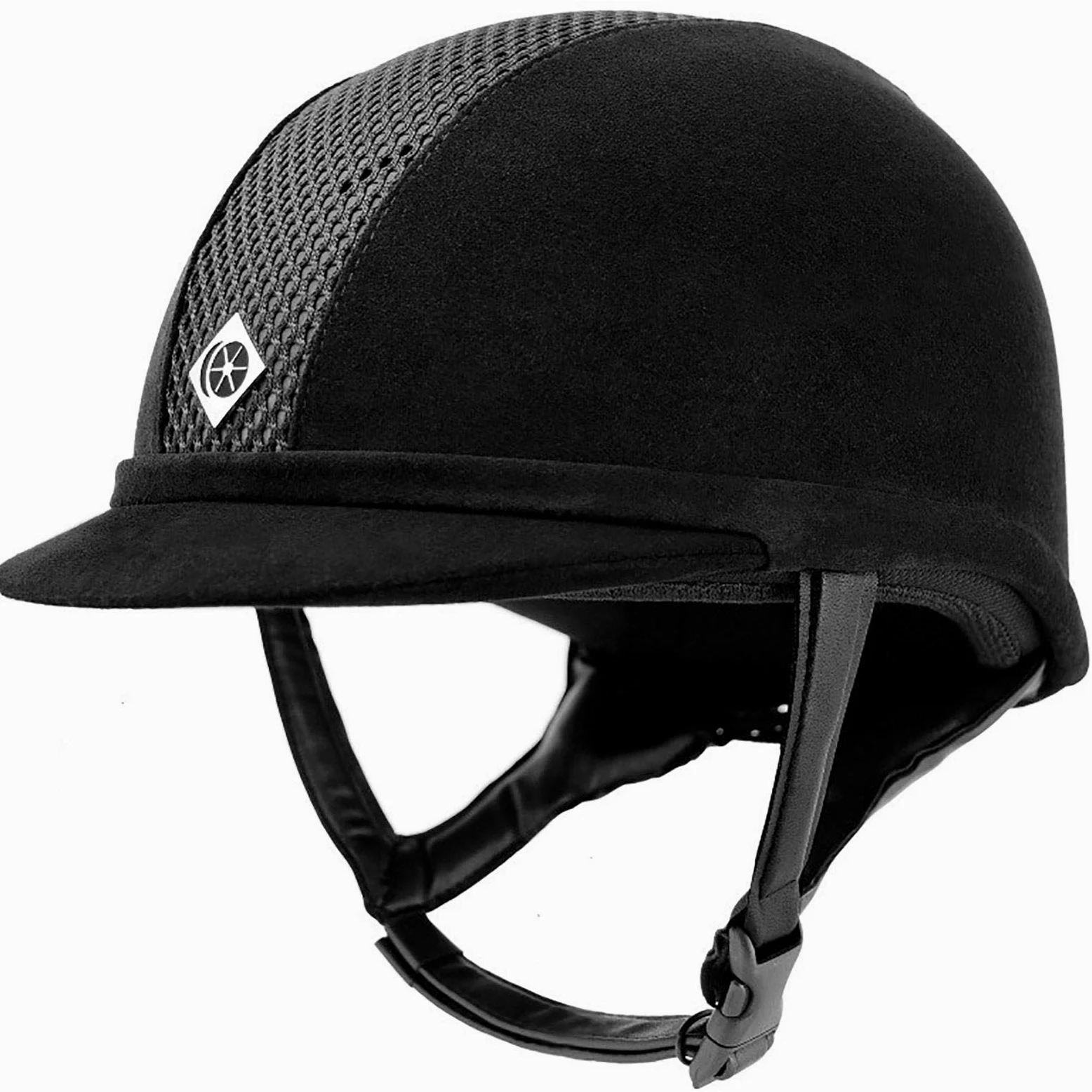 Charles Owen Casco de equitación de microgamuza AYR8 Plus