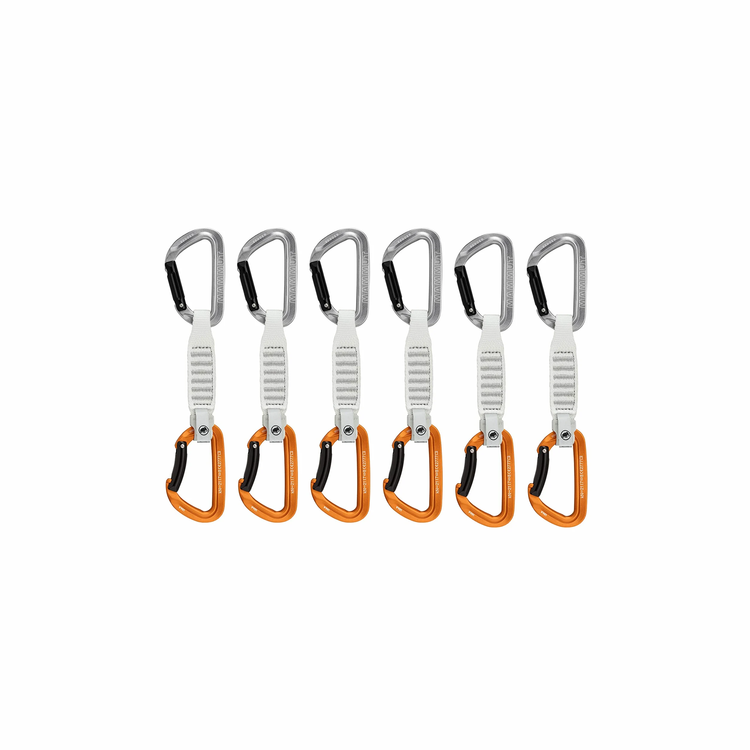 Mammut Remitente Keylock Paquete de 6 Quickdraws