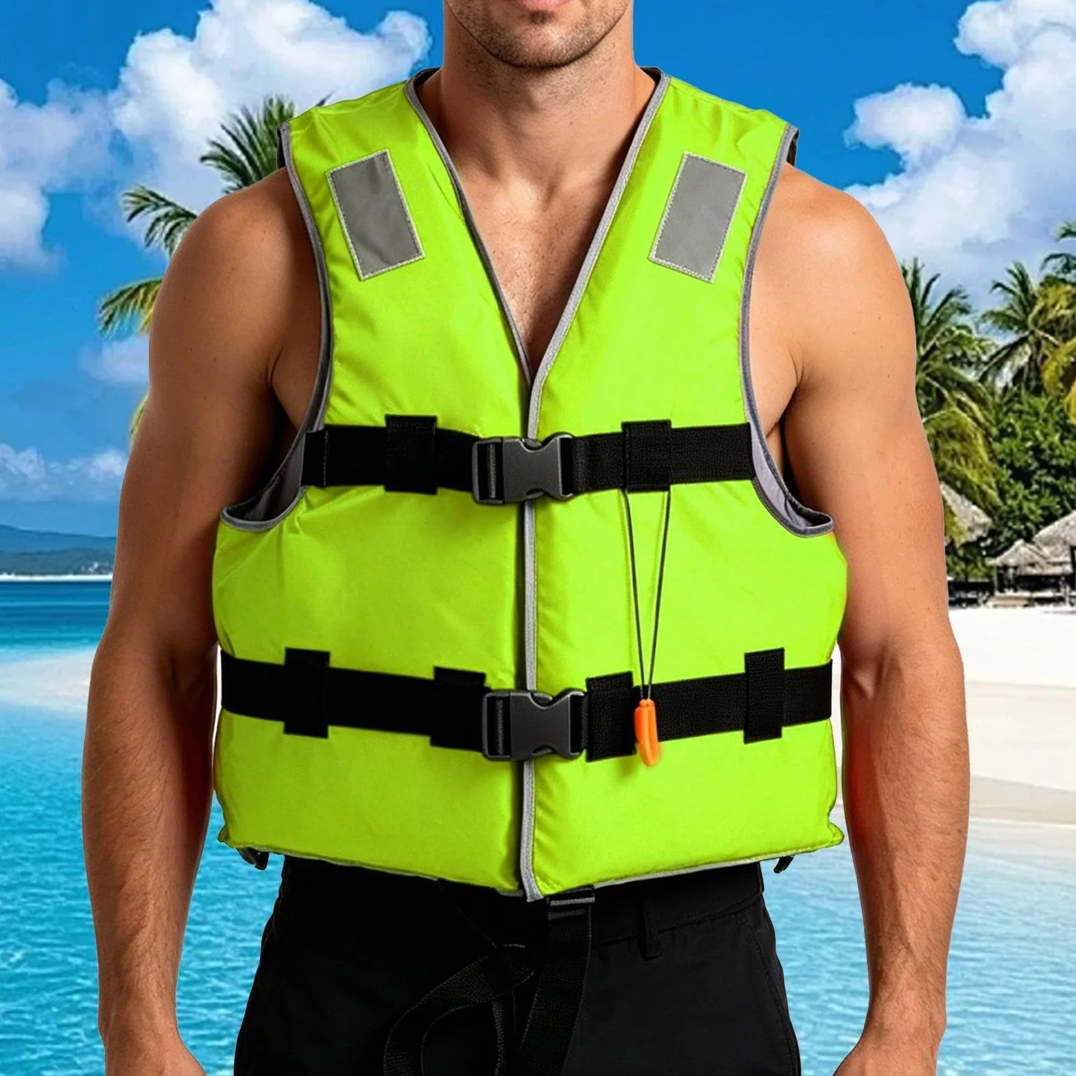 Chaleco De Natación Adulto - Chaqueta Acuática Piscina Adultos Con Correa De Sujeción Ajustable | Chaleco Para Kayak - Para Actividades De Pesca, Navegación, Kayak, Paddle Surf, Surf, Vela, Rafting, L