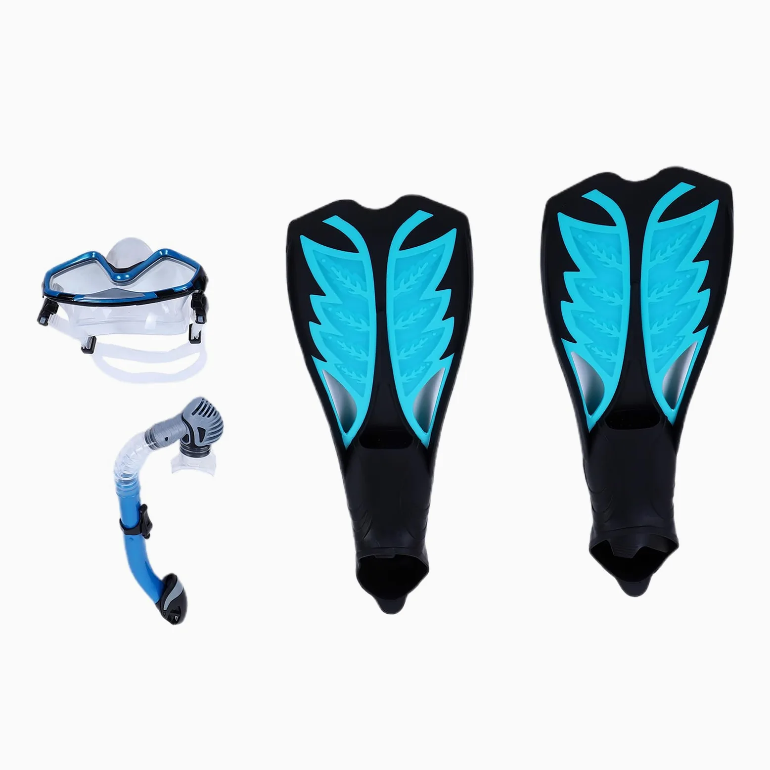 Tosuny Juego de Snorkel para Adultos, Equipo de Snorkel Profesional, Aletas de Máscara a Prueba de Fugas para Exploración Submarina, Equipo de Buceo, Kit de para Hombres y Mujeres Nadando