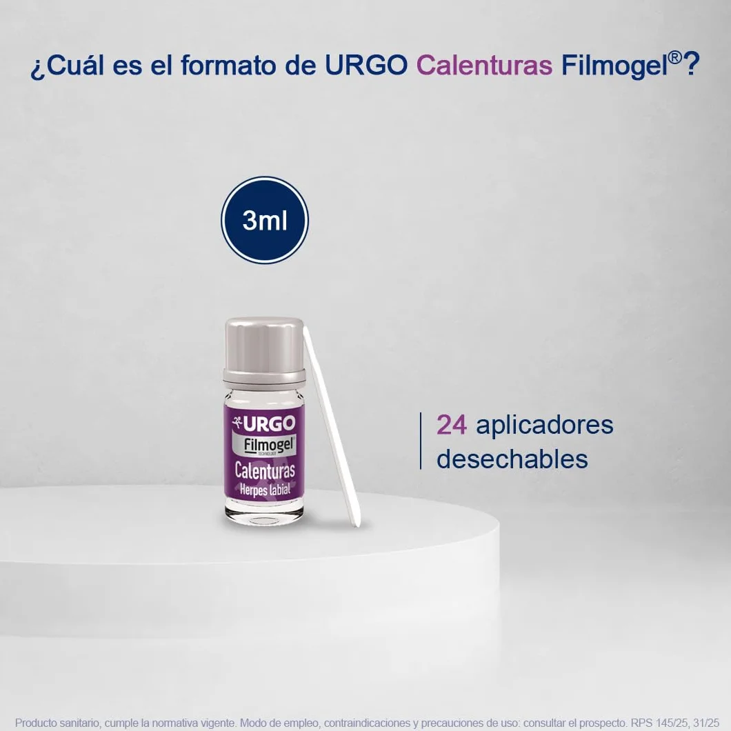 Urgo Calenturas Filmogel Tratamiento para úlcera labial 3 ml 24 aplicadores