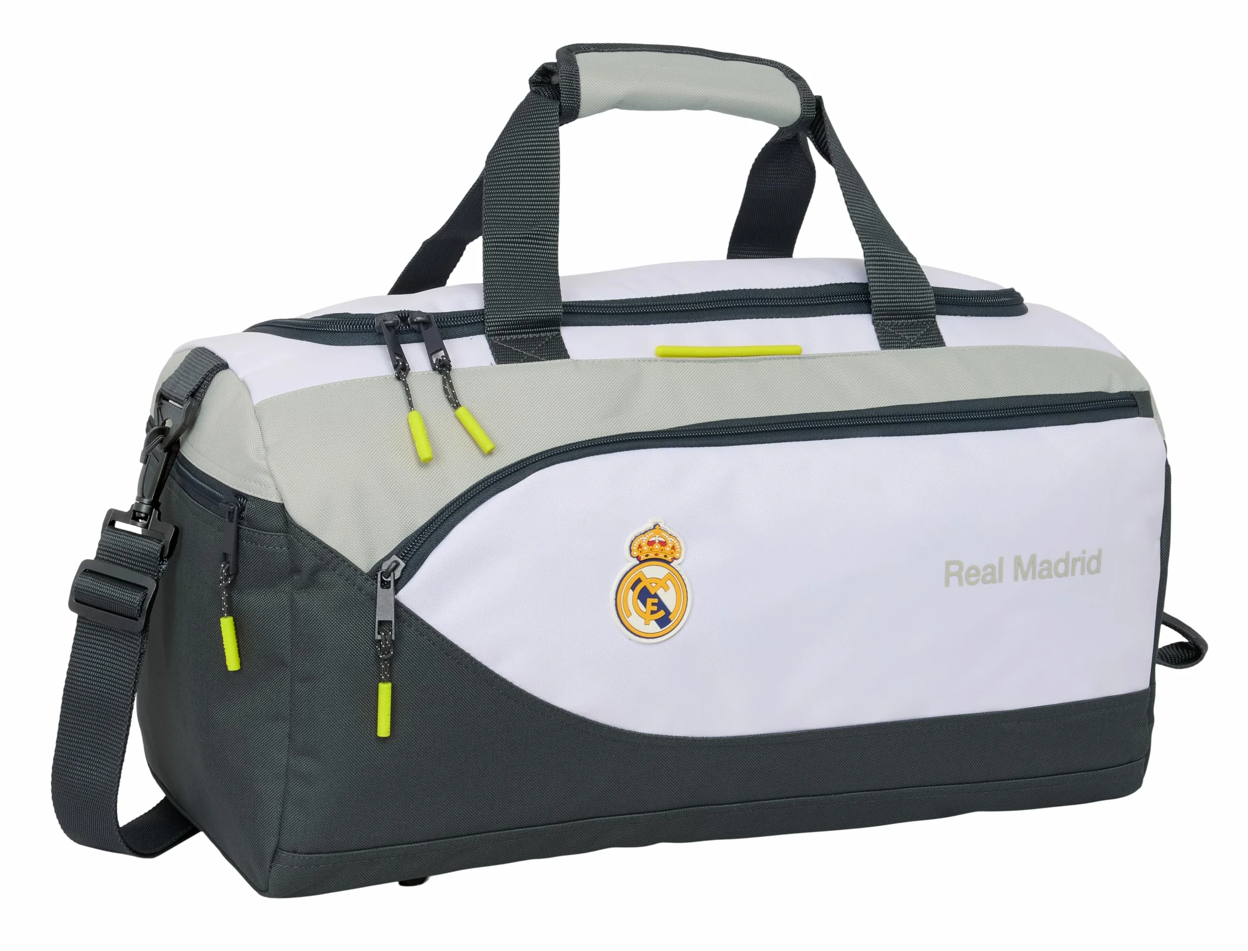 Real Madrid EQUIPACIÓN 25/26 - Bolsa de Deporte, Mochila, Ideal para Niños de Diferentes Edades, Cómoda y Versátil, Calidad y Resistencia, 50x25x25 cm