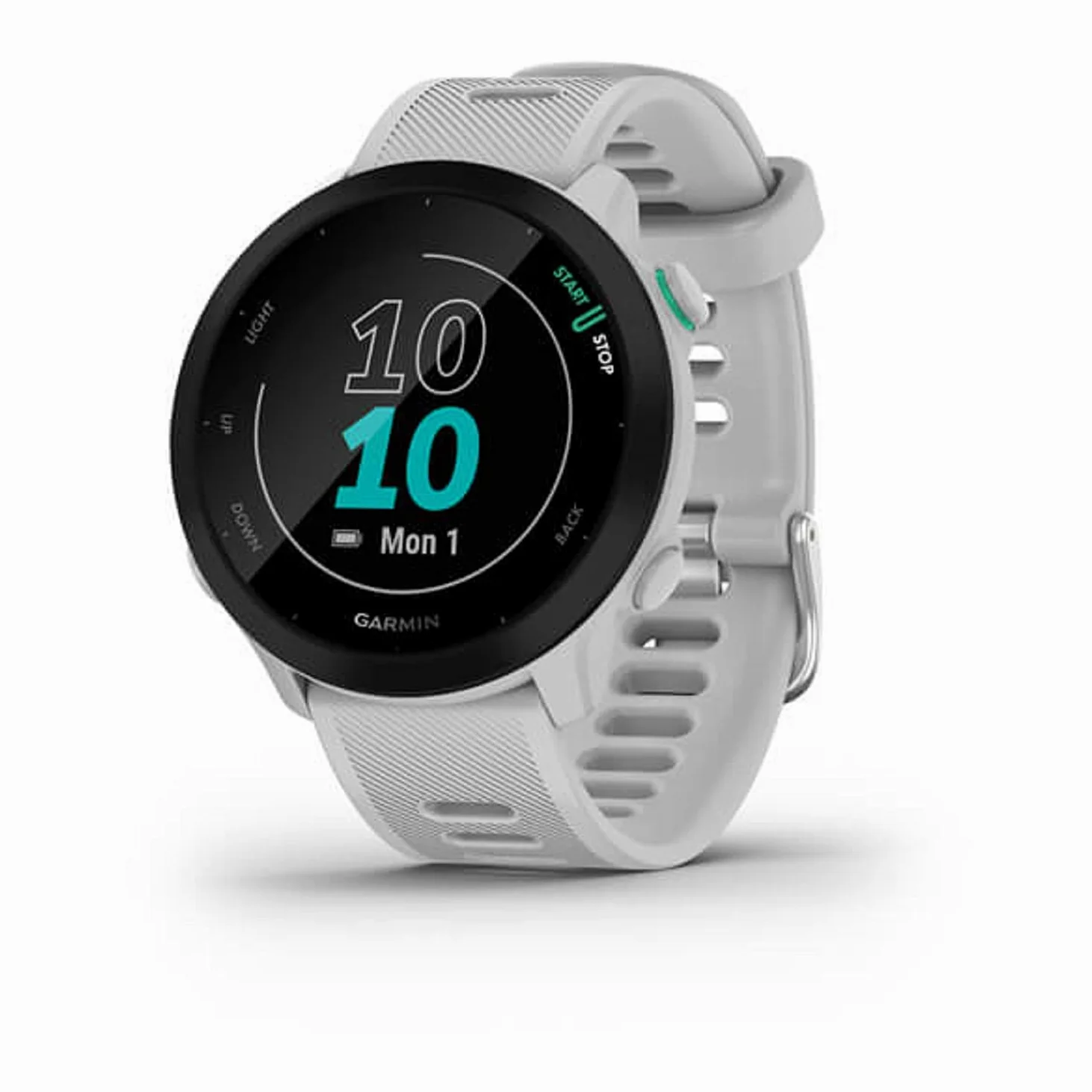 Garmin Forerunner 55 - Reloj GPS para correr, color blanco (Reacondicionado) talla única