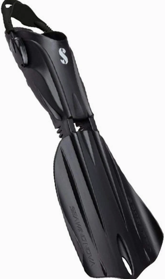 Scuba Pro seawing Nova Abierto talón Aletas, Negro