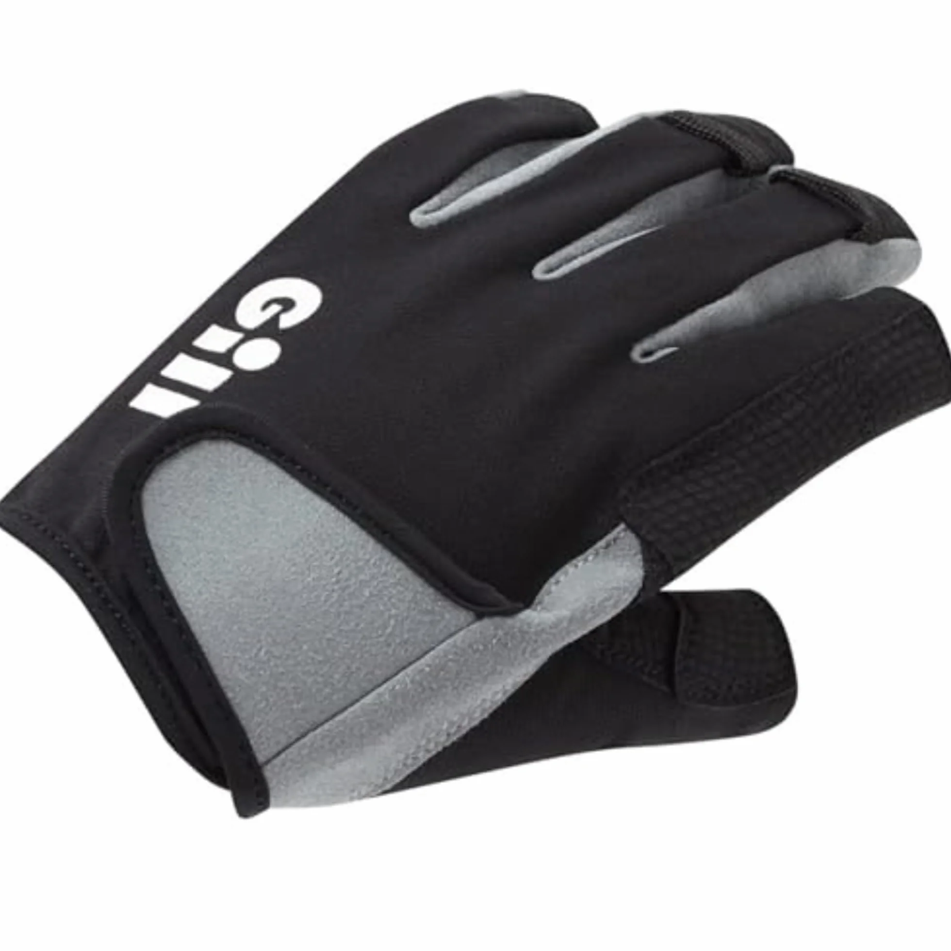 Guantes de navegación Gill Deckhand - Dedo Corto con Dedos de ¾ de Longitud - Protección Solar UV 50+ y Repelente al Agua