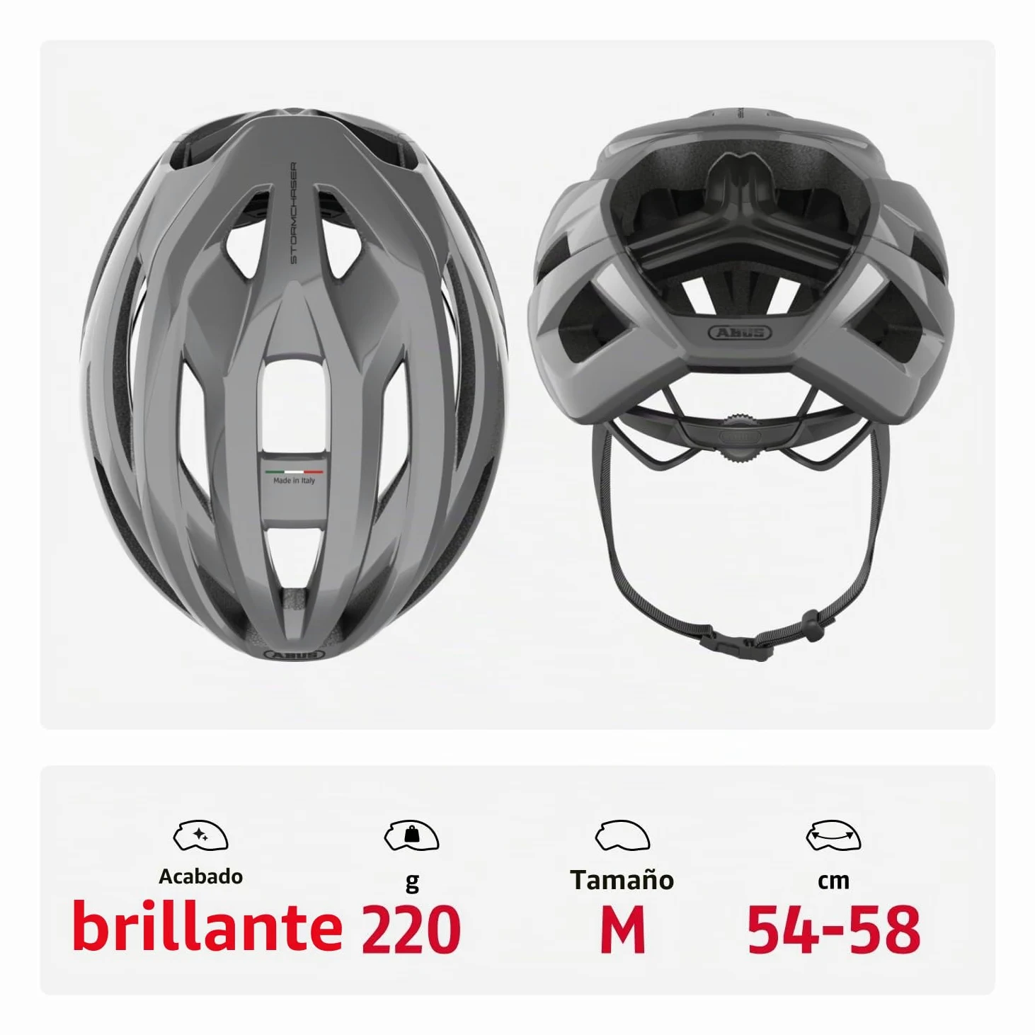 Abus Casco para Bicicleta de Carretera StormChaser Ace - Protección Ligera para Ciclismo de Competición, Cicloturismo y Ciclocross - para Hombre y Mujer