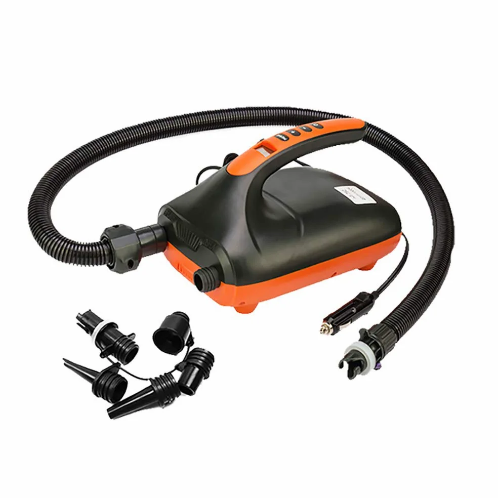 TopHomer Bomba De Aire Eléctrica SUP 20PSI 12V DC Bomba De Alta Presión Con Función Inteligente De Apagado Automático De Doble Etapa Para Inflar Tabla De Remo Barco Cama De Aire Kayak Balsas