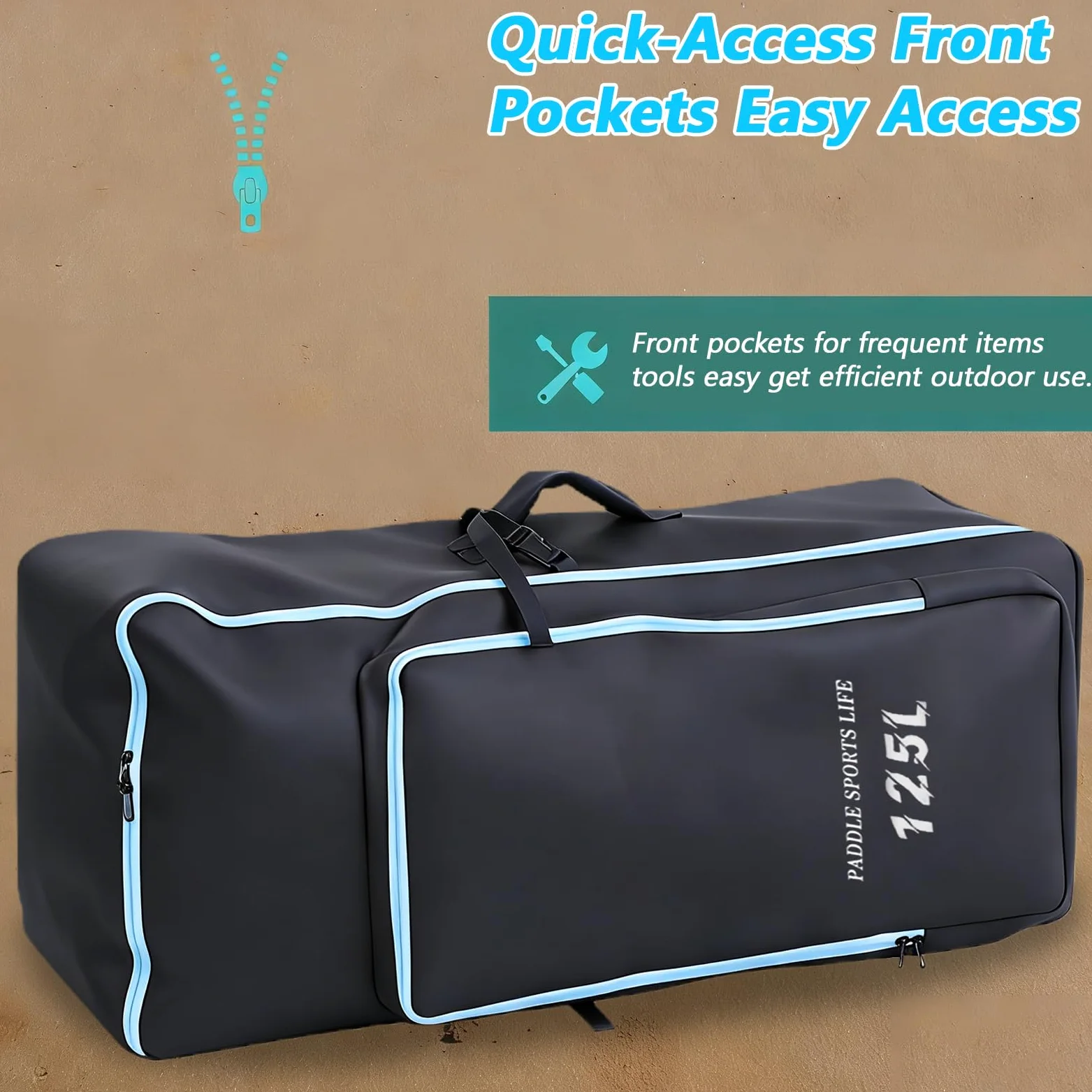 Mochila Paddle Surf, Capacidad Extra Grande Bolsas de Paddleboard, Bolsas Tabla con Ruedas Oxford, Mochila Resistente con asa y Correas Ajustables para Tabla de Surf