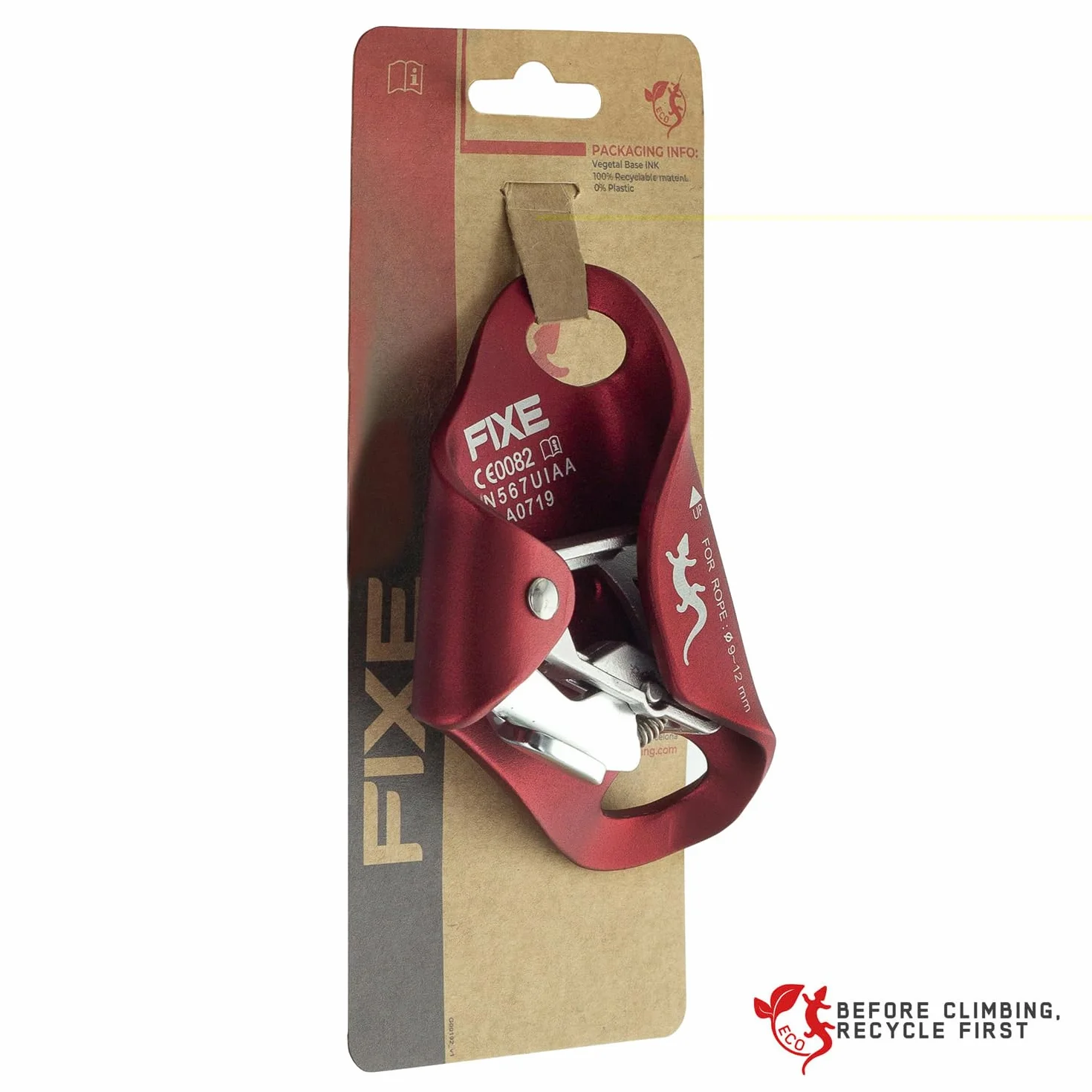 FIXE Bloqueador de Pecho DOME para Escalada, Ranura Autolimpieza, Cuerda 8-12 mm