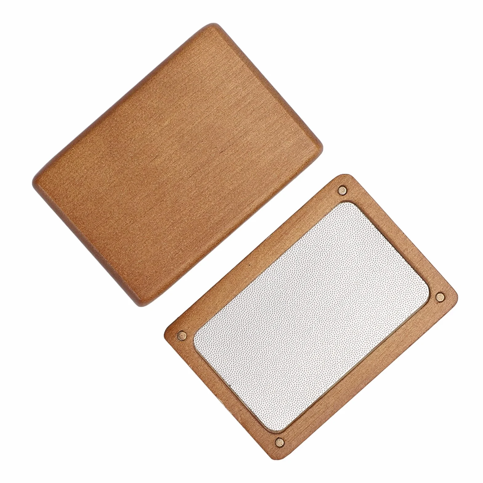 RiToEasysports Lijadora de Punta para Taco de Billar, Cuchillas de Lijado Profesionales de Acero Inoxidable con Carcasa de Madera para Accesorios de Taco de Billar y Equipo de Palo