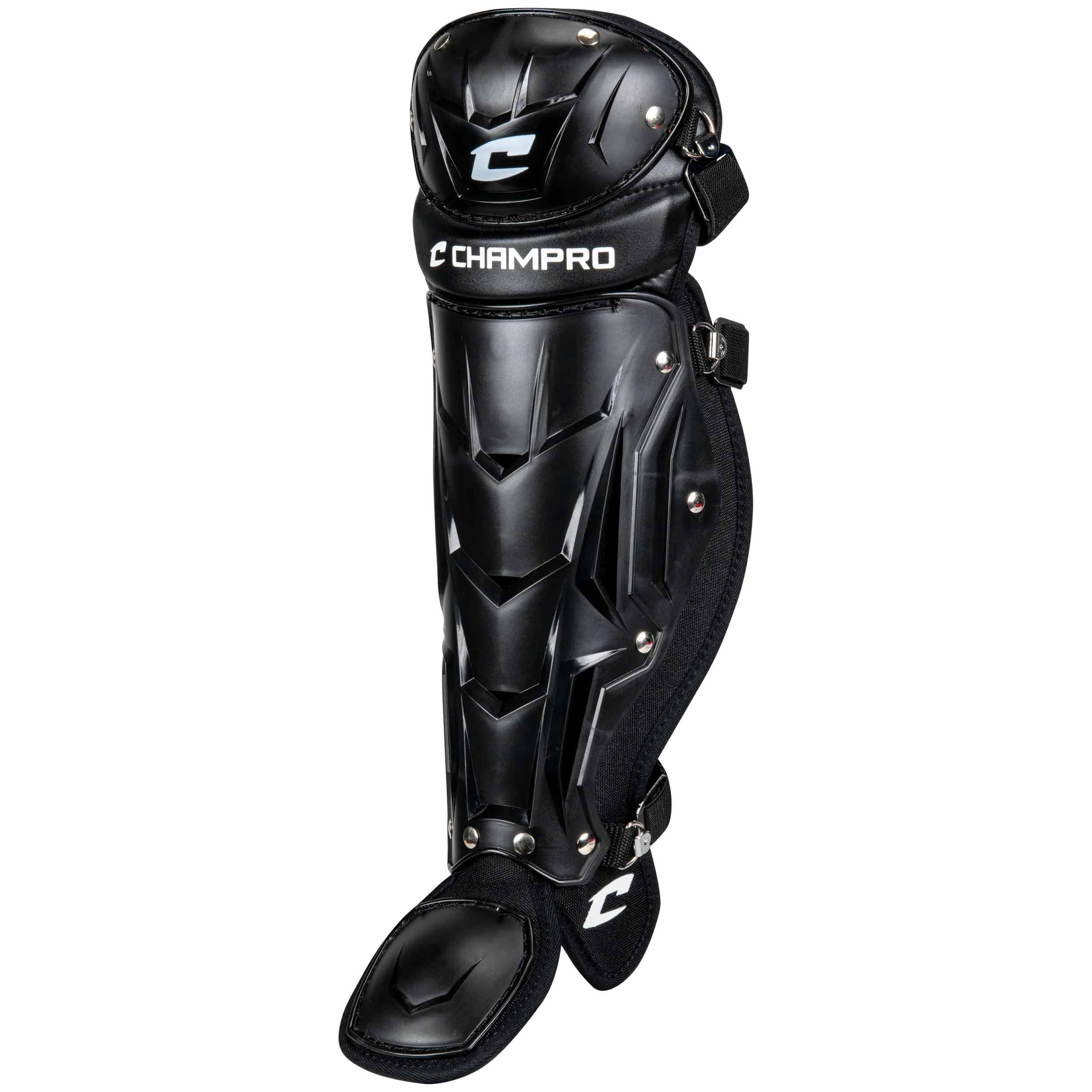 Champro Optimus MVP - Protectores de piernas para atascador de béisbol, 14.5" longitud de la espinilla