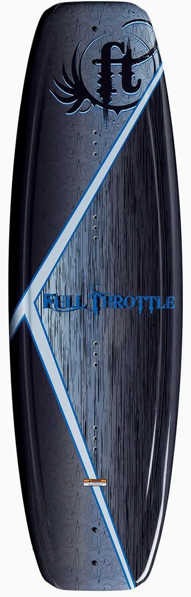 Absolute Outdoor Full Throttle Aqua Extreme Kit de Wakeboard (Negro/Azul, 55.1 x 21.6-inch/140 cm x 42 cm)