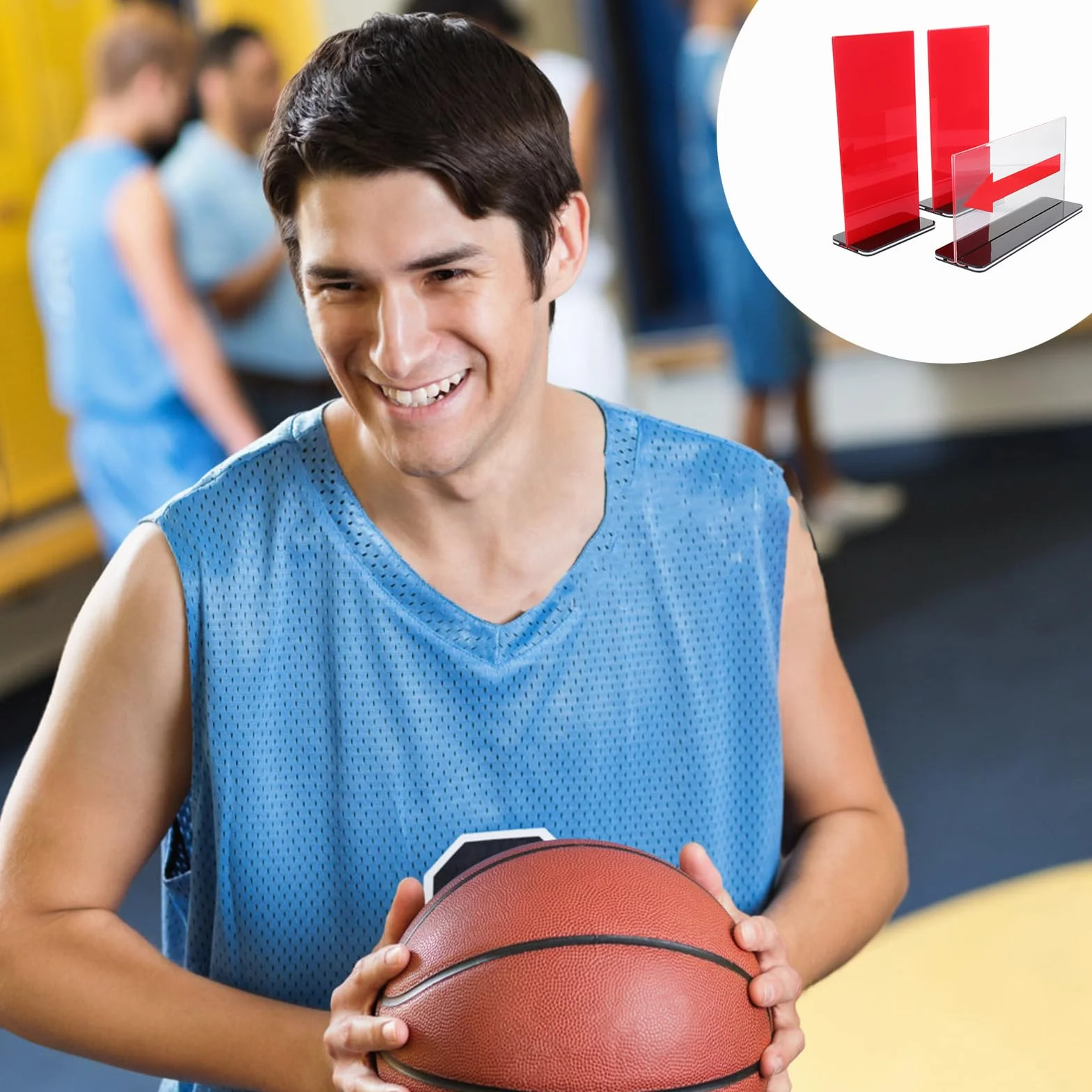 CALLARON Tablero de Faltas de Baloncesto Convertidor de Saque Rojo de Acrílico, Tarjetas de Penalización para Árbitro, Diseño Práctico y Fácil de Operar para Competiciones Deportivas
