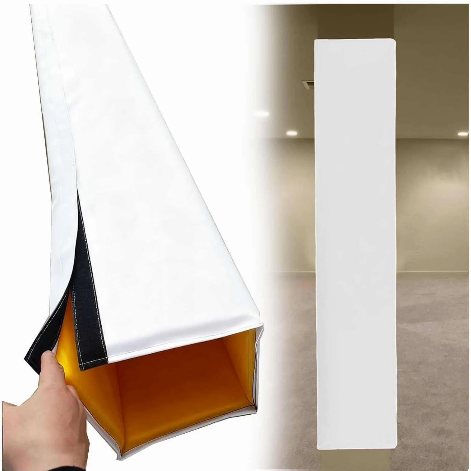 Almohadilla para bastón de baloncesto, almohadilla de seguridad de 5 pies, protección de columna cuadrada para garaje, fútbol, estacionamiento, cubierta duradera para absorción de impactos