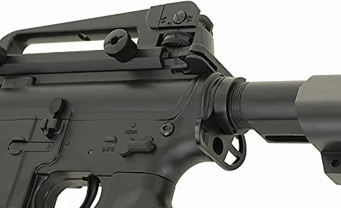 Fusil Rifle réplica Airsoft eléctrica CM.507 M4 Negra Cyma con batería, Cargador de batería y Cargador de Bolas hi-Cap