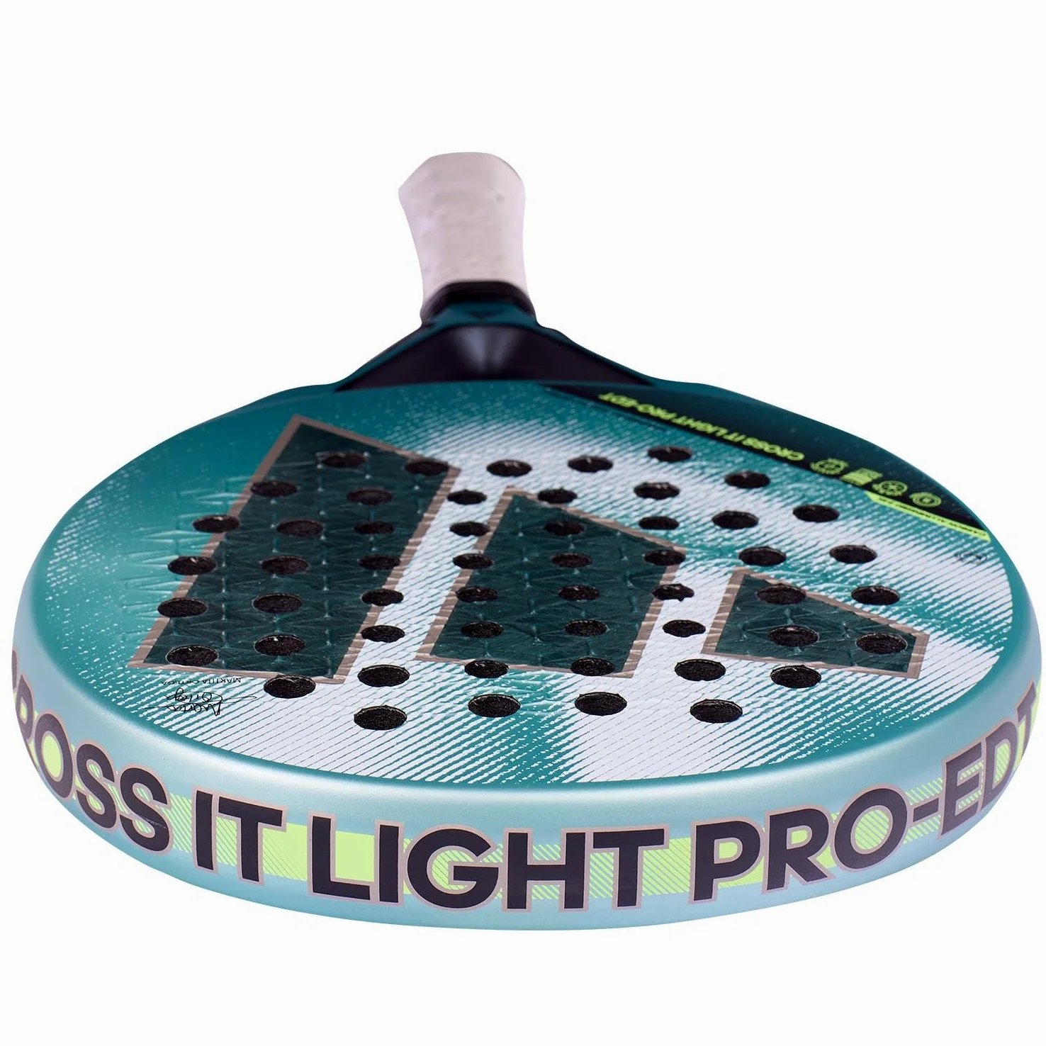 Pala de Padel adidas Cross It Pro EDT 2026 Marta Ortega, Azul, Forma Redonda, Goma eva Soft Energy, Fibra Carbon aluminized 24k