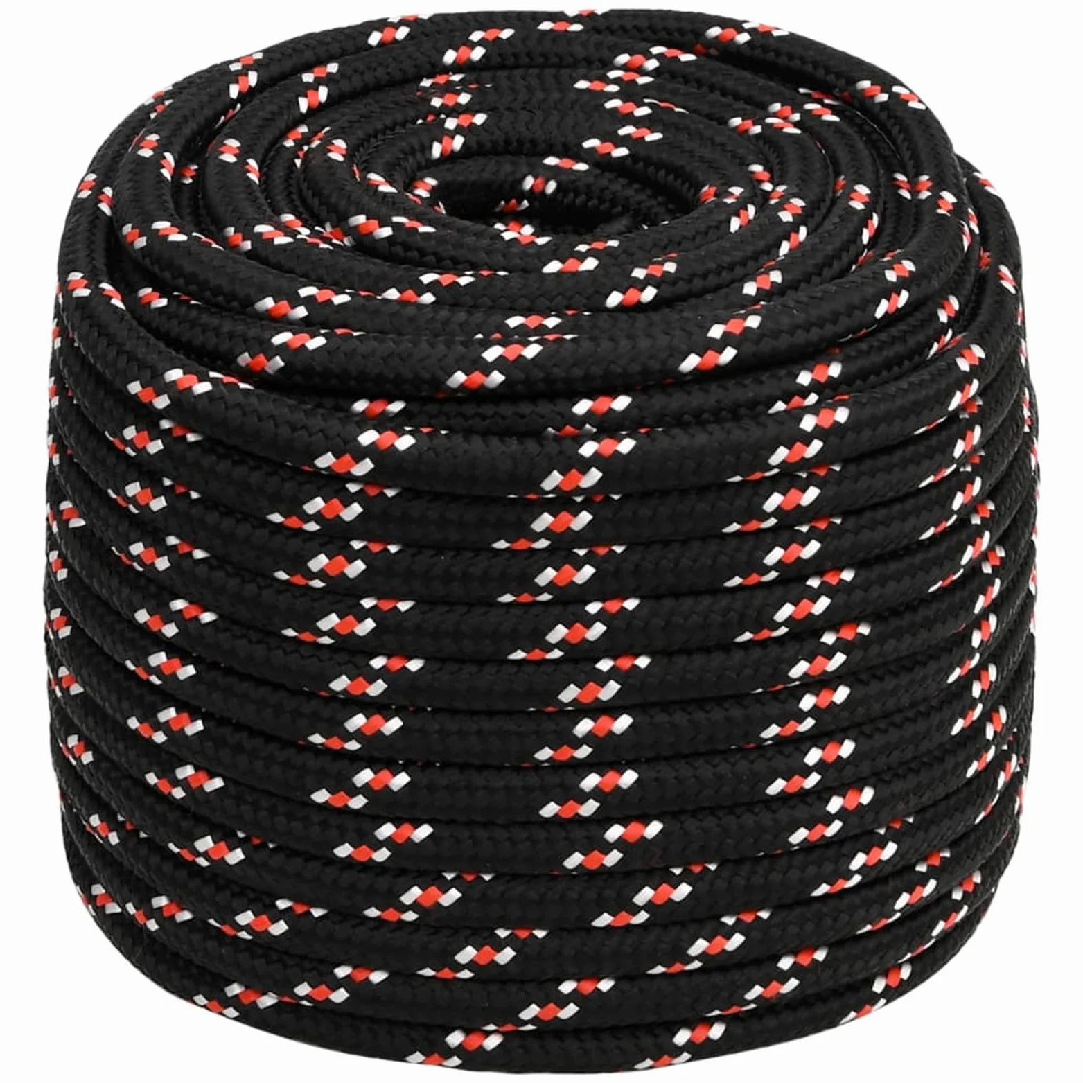 ZEYUAN Cuerda de Barco Polipropileno Negra 16 mm 100 m, Roll Drap, Cuerda Marina, Cuerda Tendedero, Cuerda Toldo Exterior, Cuerda De Lona, Cuerda Barco