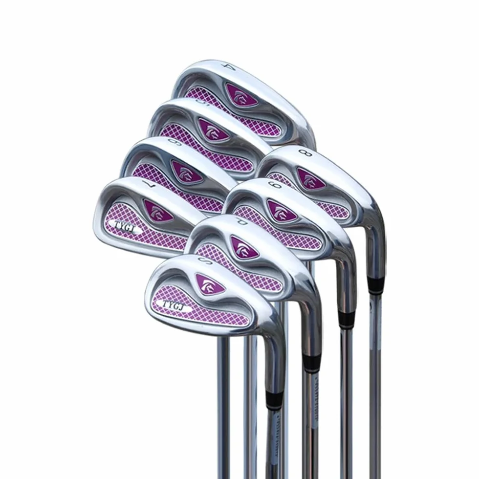 Hierro de Golf Diestros para Hombres y Mujeres #4/5/6/7/8/9 P/S Acero Inoxidable Grafito