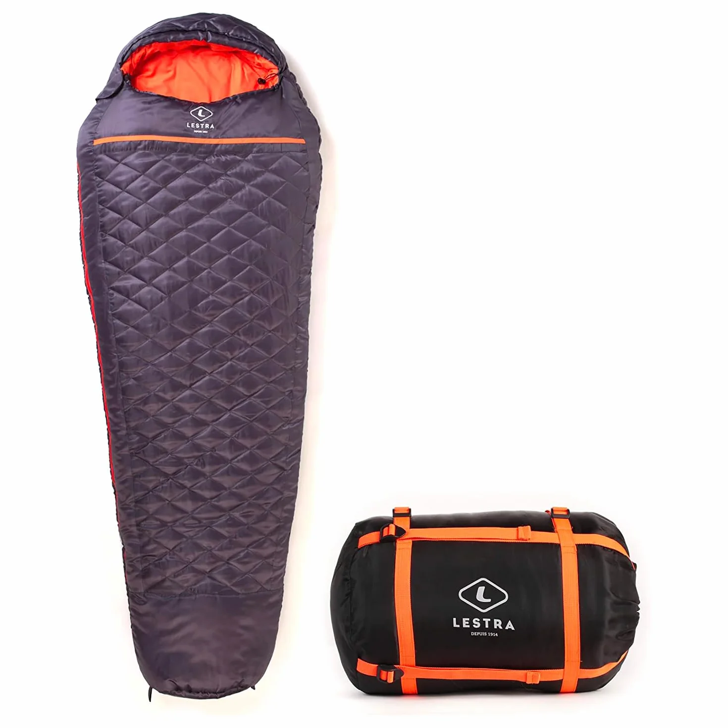 Lestra Sport Mont Everest 210 - Saco de Dormir para Todas Las Estaciones - T° Limit Comfort -05°C - Confort & Alto Rendimiento - Adulto - 210 x 80 cm - 1,7 kg