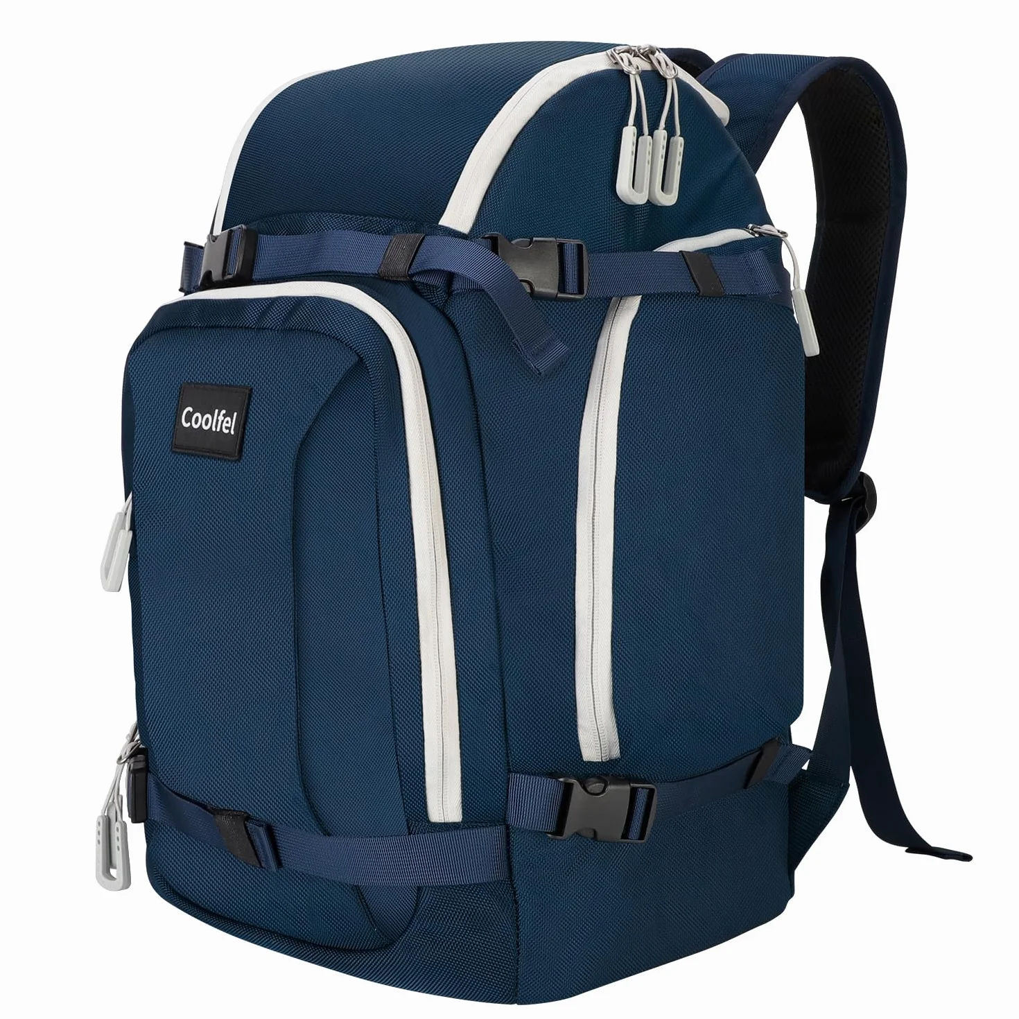 Mochila para Botas de Esquí 50L Impermeable Ligera con Compartimento para Casco