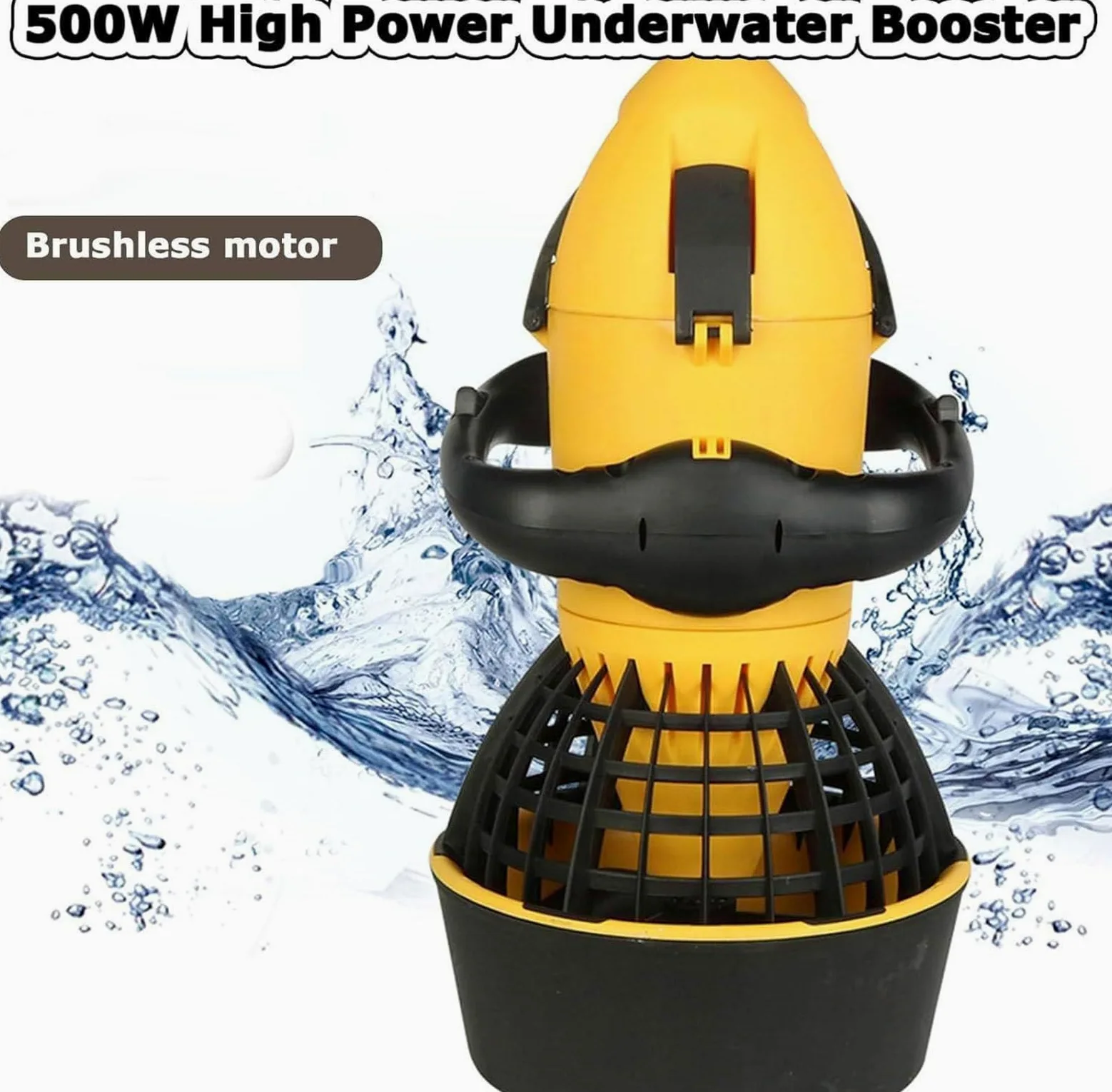 Scooters subacuáticos,Scooter Submarino para Buceo,hélice de Agua,Puede Utilizar en 20 Metros de Agua,potenciador de Scooter Submarino,500W