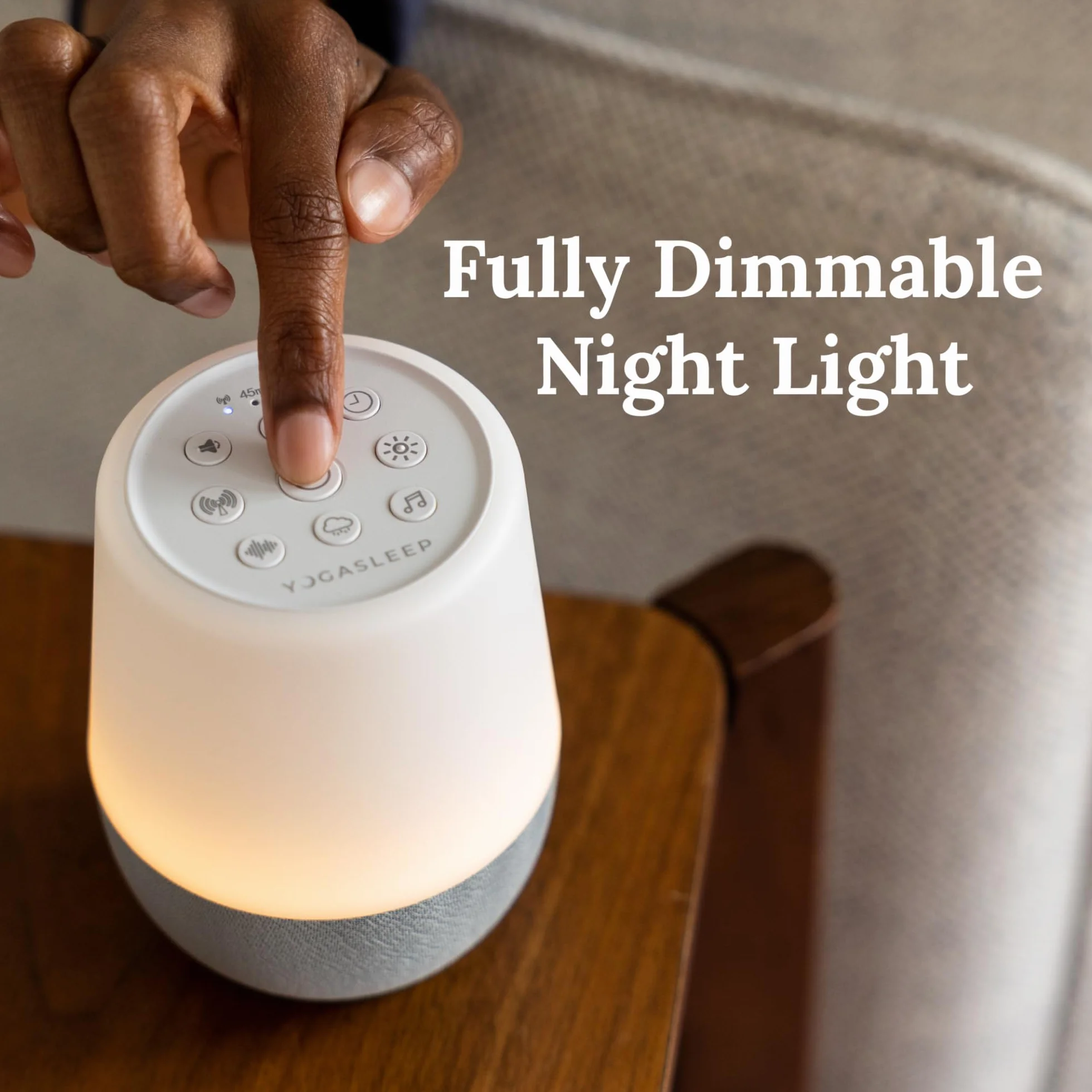 Yogasleep Duet Máquina de ruido blanco con luz nocturna y altavoz inalámbrico