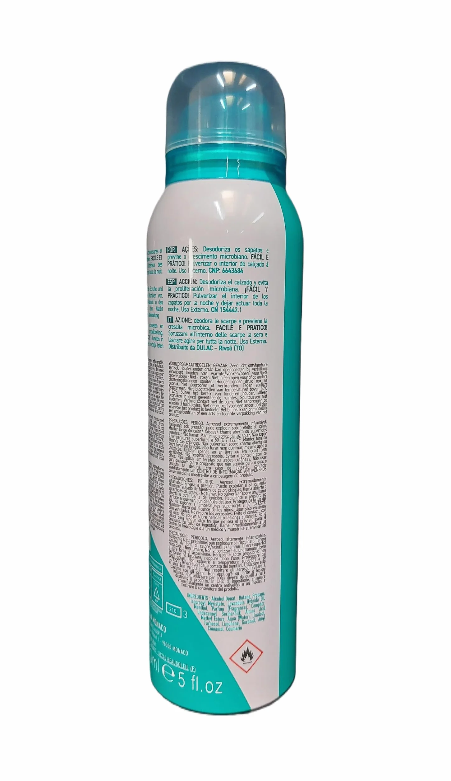 AKILEÏNE® Spray Para Calzado 150 ML Eliminación de Olores Protección Microbiana