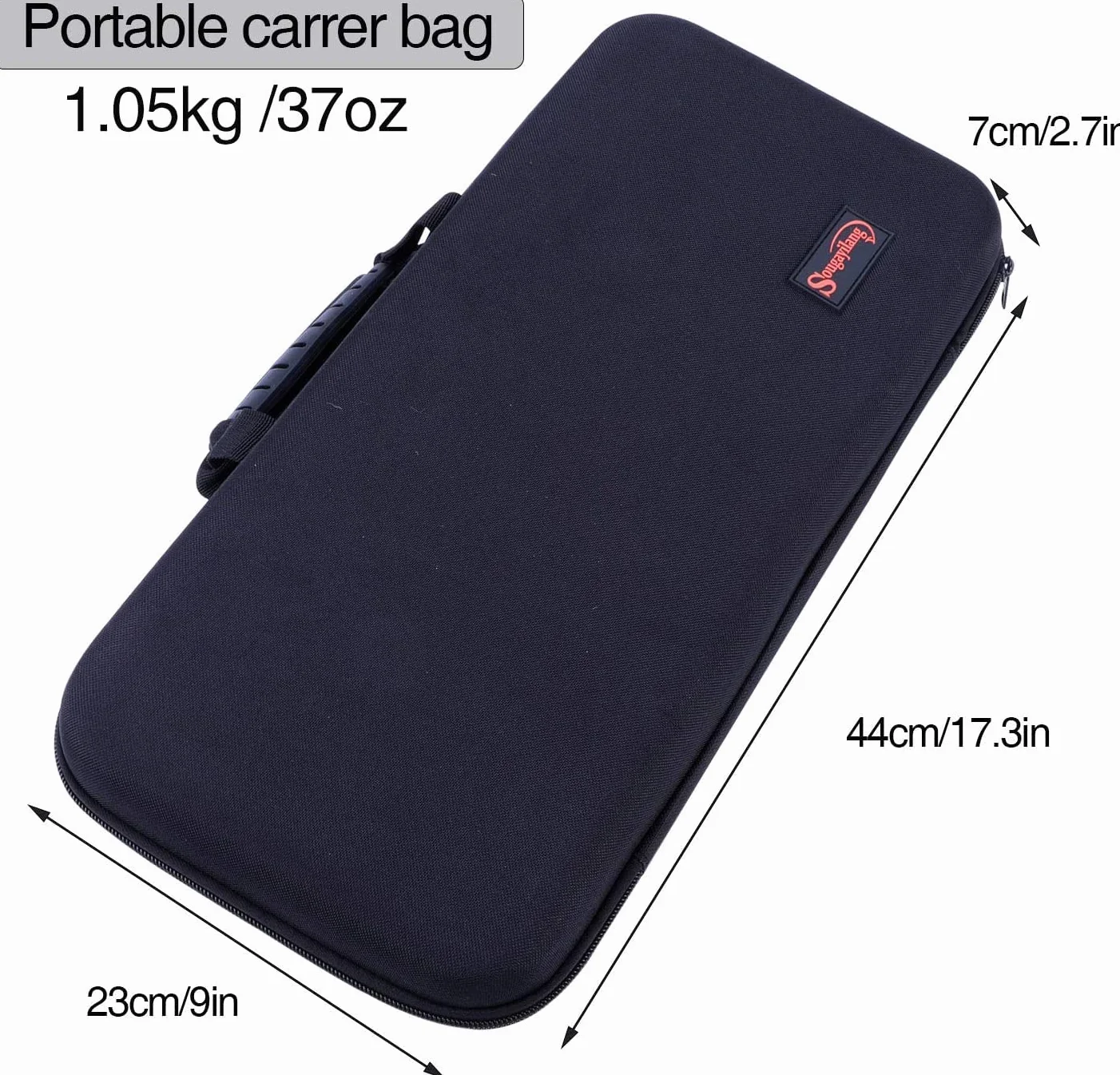 Sougayilang Caña de Pescar telescópica de Fibra de Carbono con Carrete Giratorio de 12 + 1BB, Carrete Giratorio con Bolsa de Transporte para Agua Salada y Agua Dulce